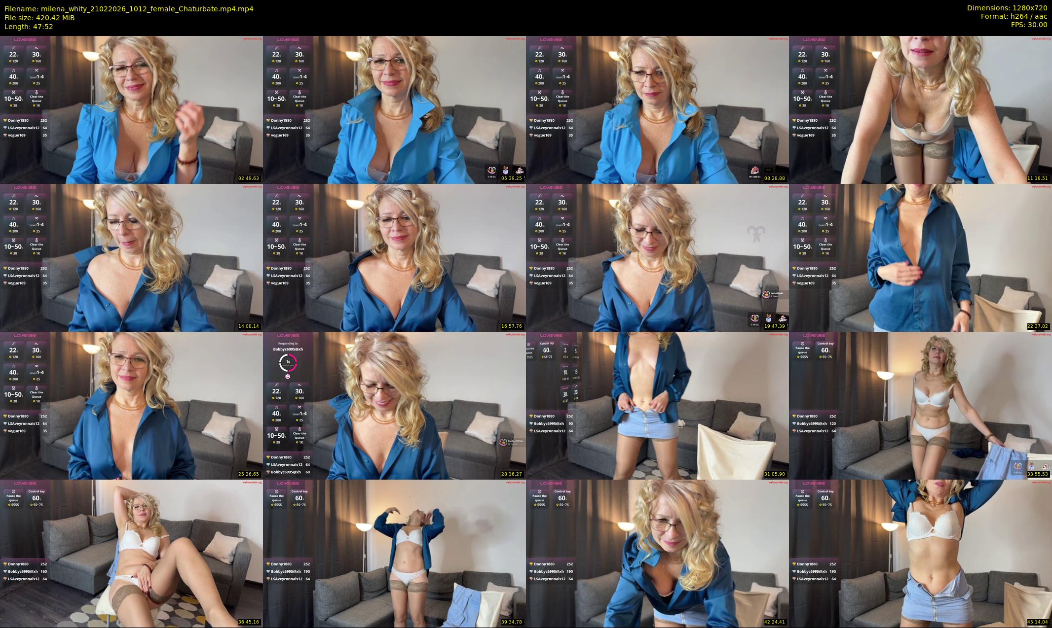 milena_whity — 48 minute Chaturbate female cam show recording, 720p, Feb 21, 2026
