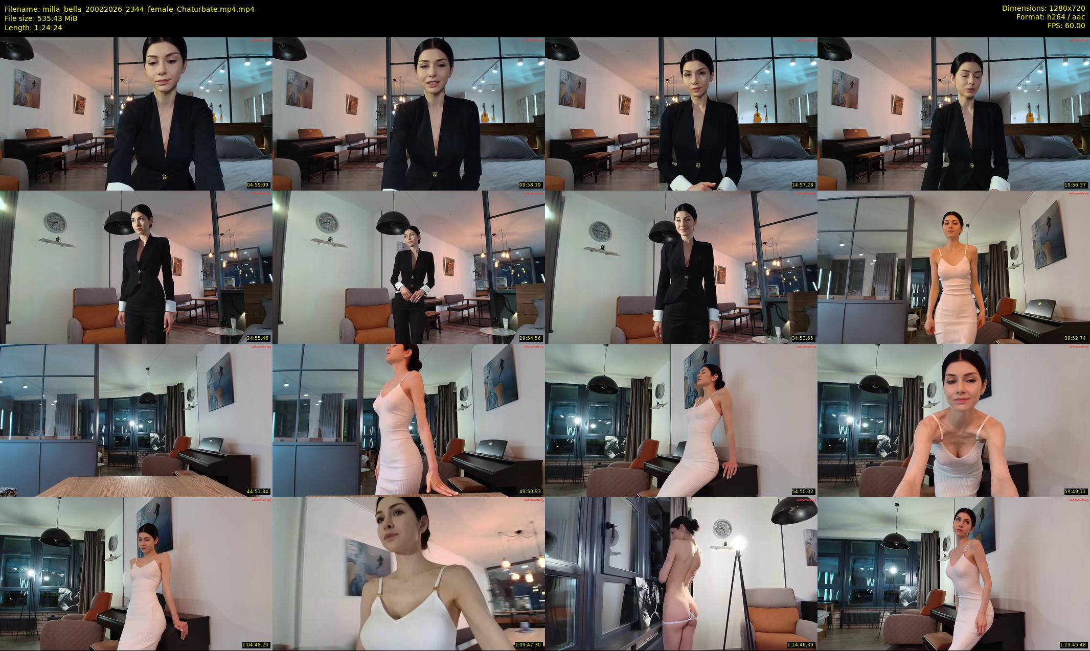 milla_bella — 85 minute Chaturbate female cam show recording, 720p, Feb 20, 2026