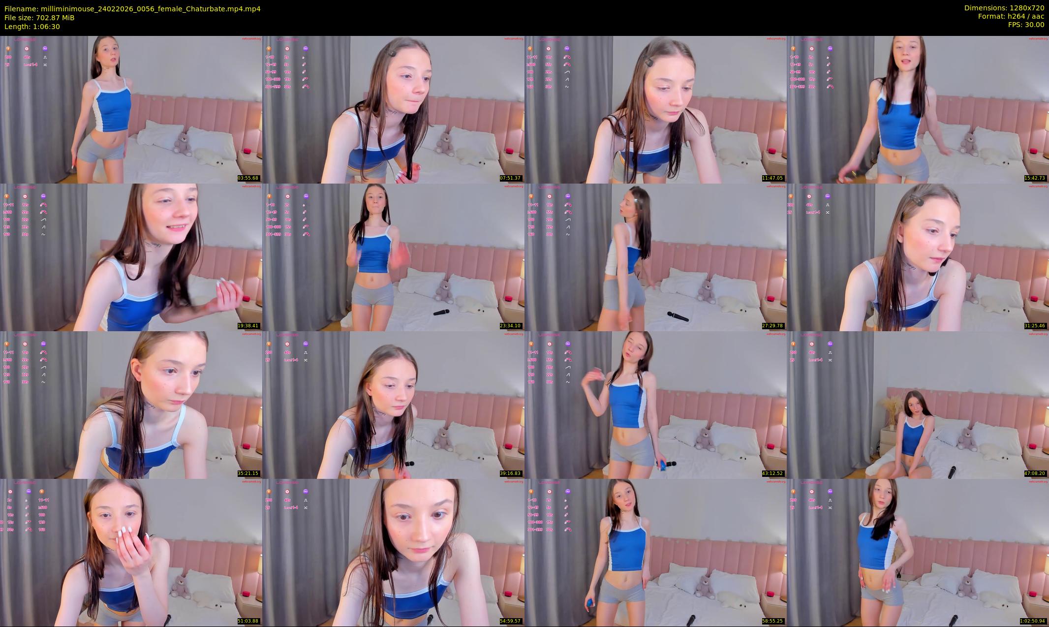 milliminimouse — 67 minute Chaturbate female cam show recording, 720p, Feb 24, 2026