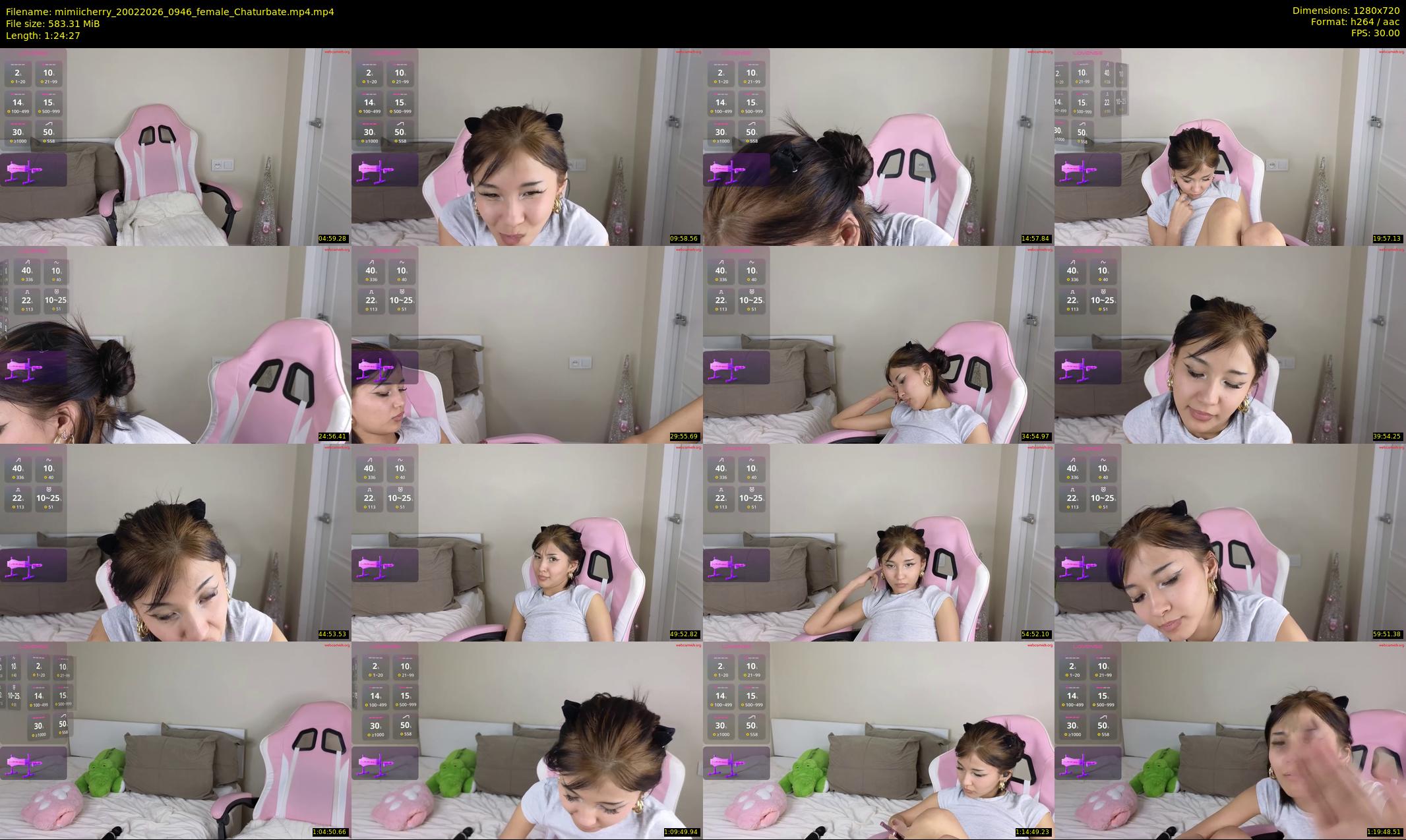 mimiicherry — 85 minute Chaturbate female cam show recording, 720p, Feb 20, 2026