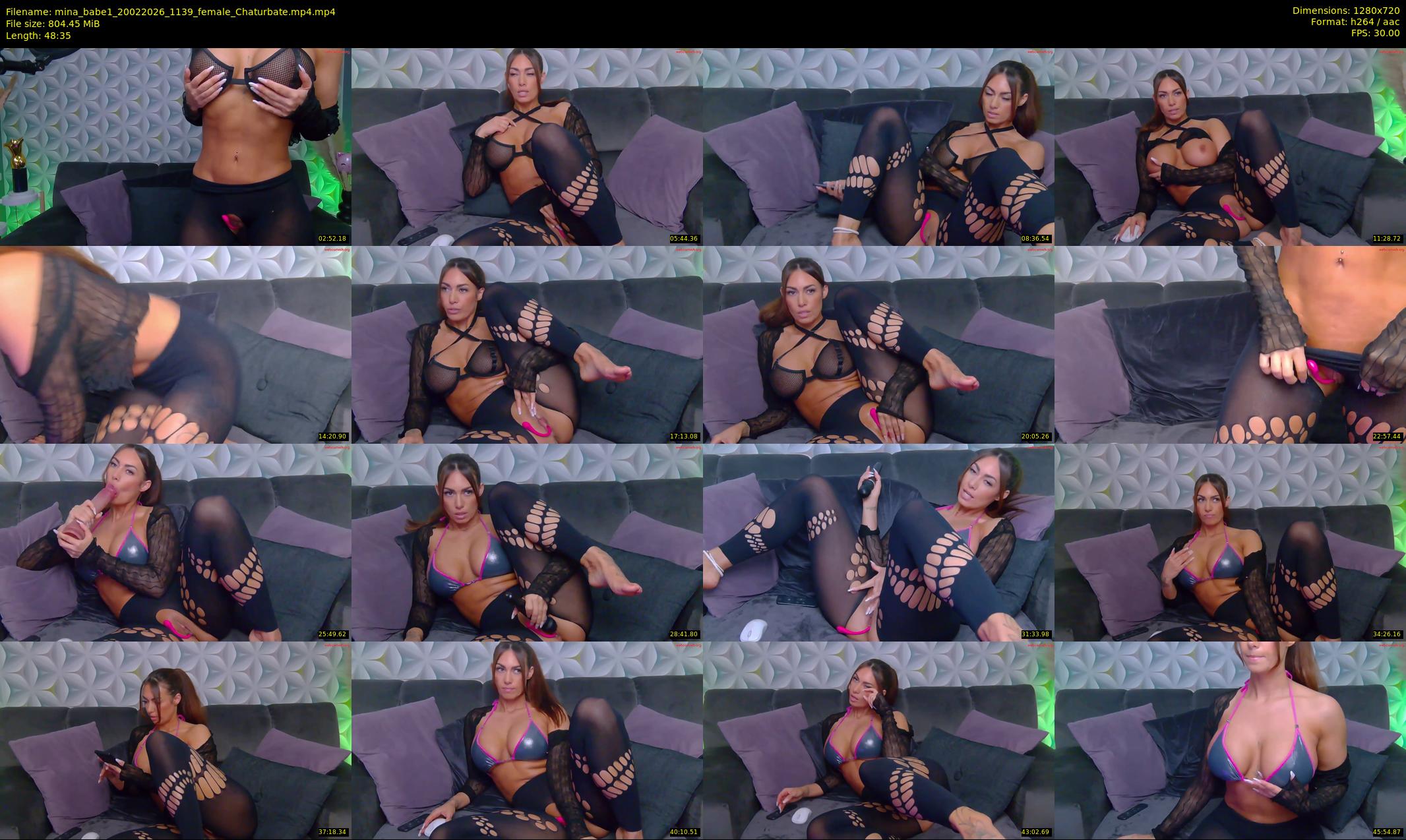 mina_babe1 — 49 minute Chaturbate female cam show recording, 720p, Feb 20, 2026