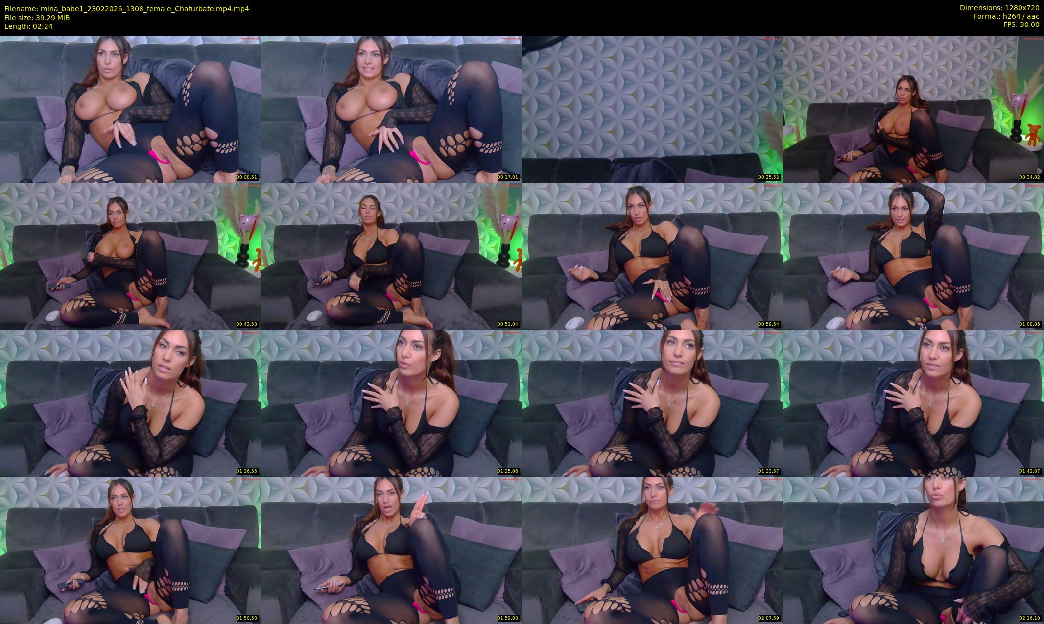 mina_babe1 — 3 minute Chaturbate female cam show recording, 720p, Feb 23, 2026