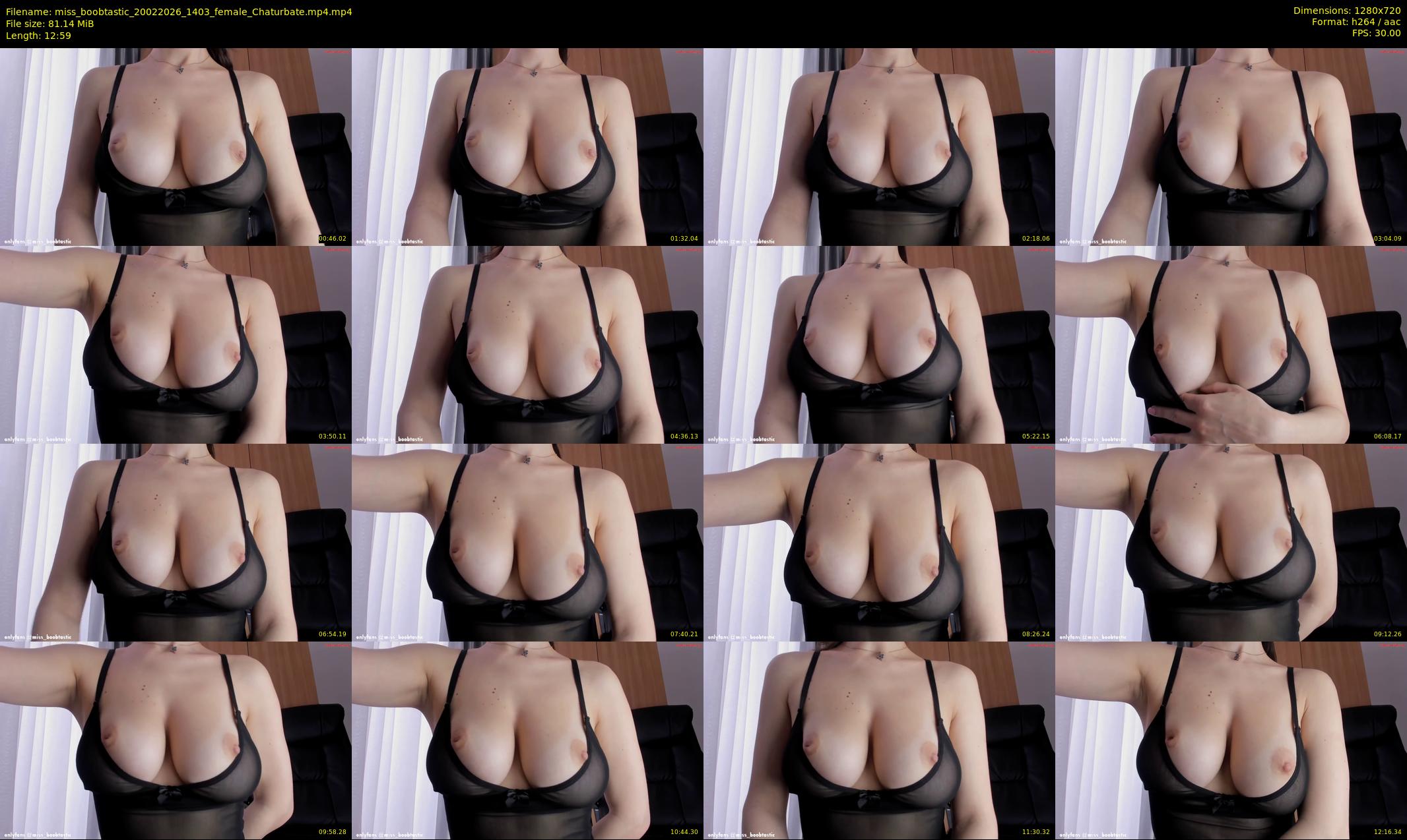 miss_boobtastic — 13 minute Chaturbate female cam show recording, 720p, Feb 20, 2026