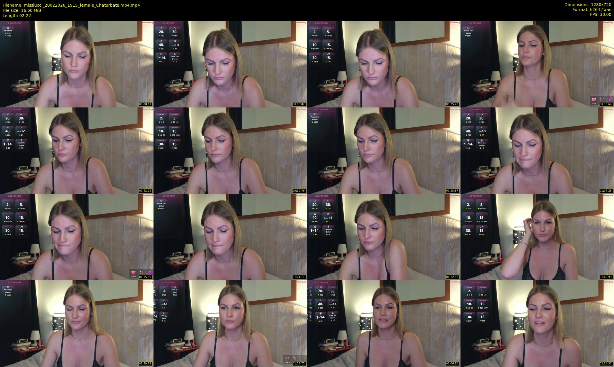 misslucci — 3 minute Chaturbate female cam show recording, 720p, Feb 20, 2026