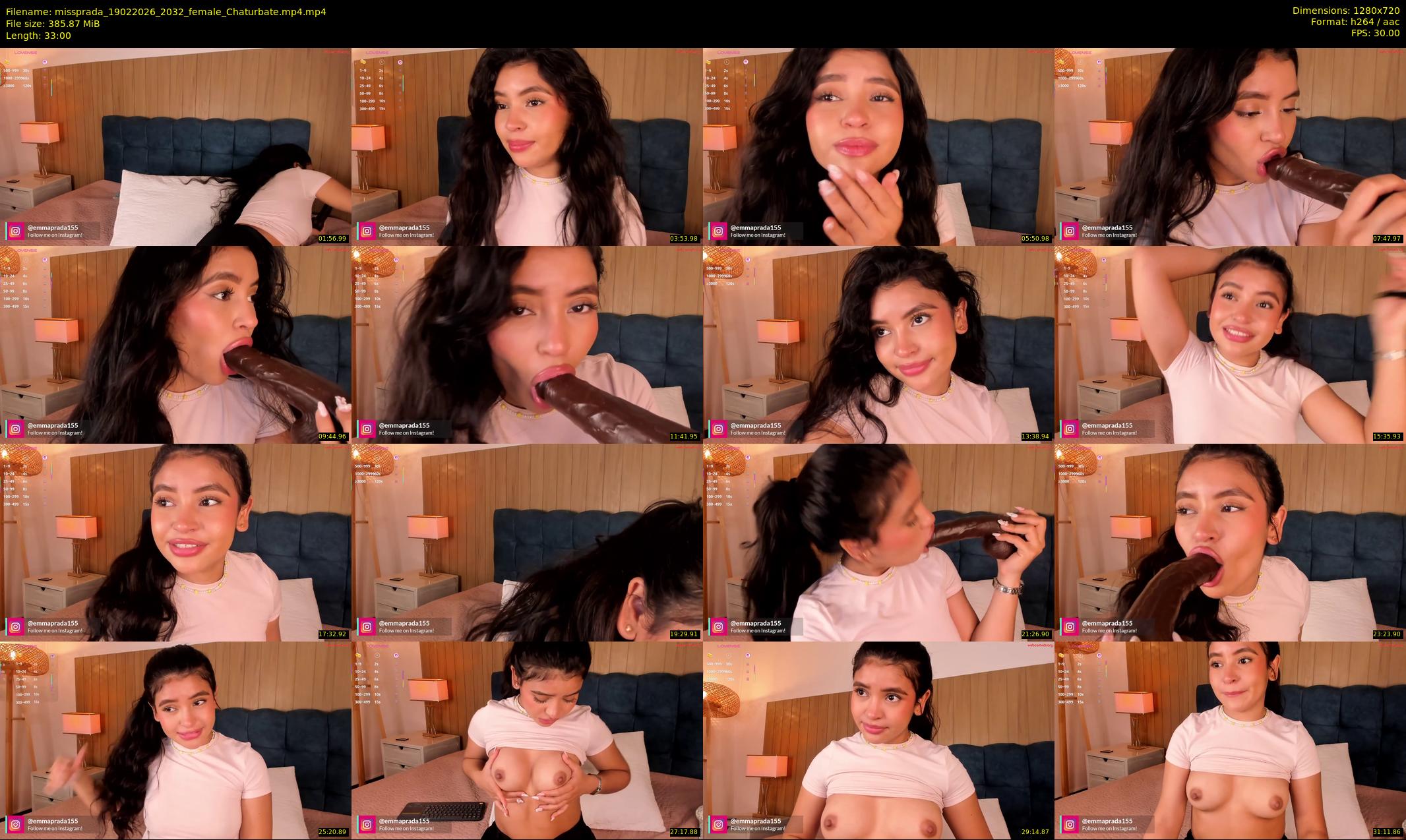 missprada — 33 minute Chaturbate female cam show recording, 720p, Feb 19, 2026
