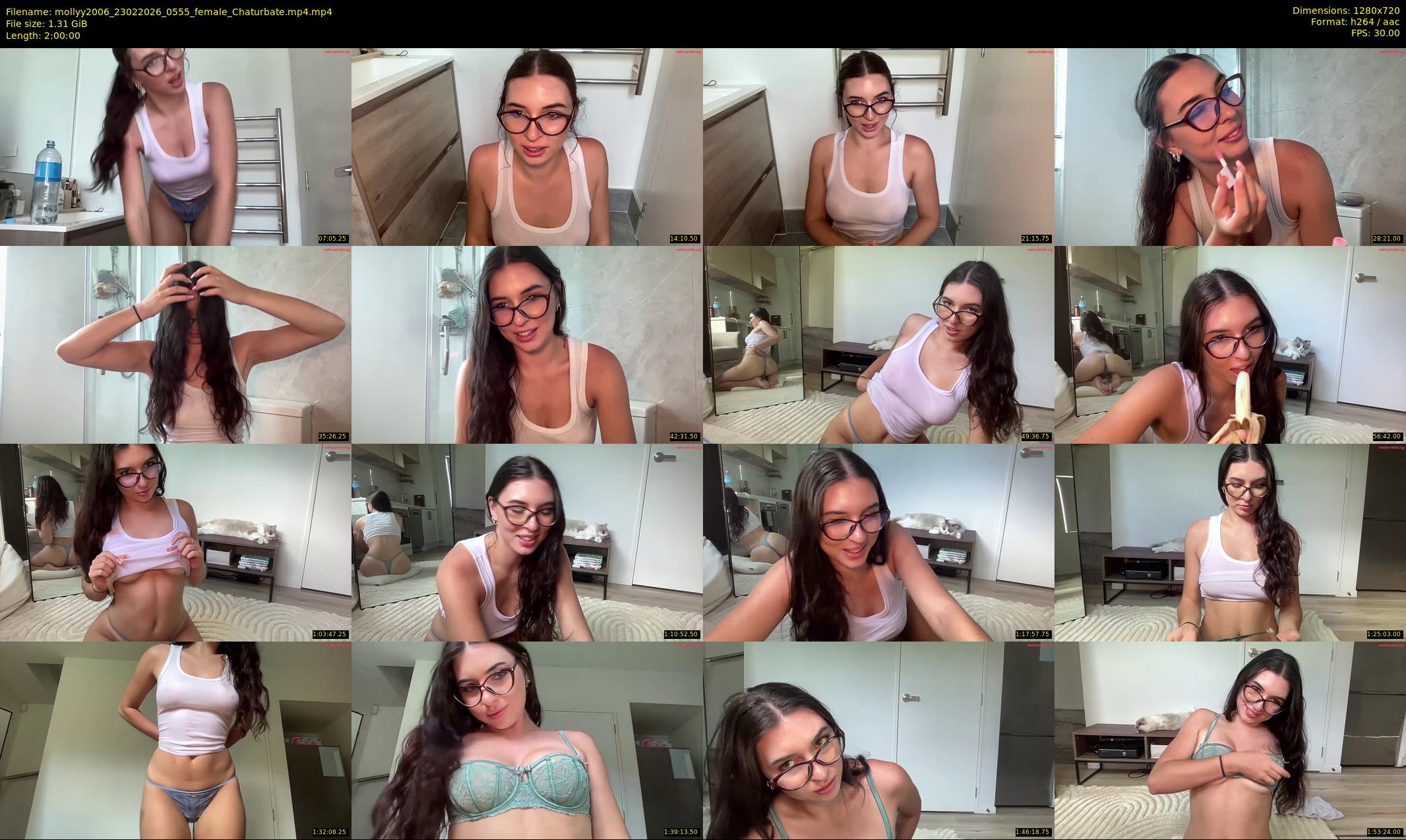 mollyy2006 — 120 minute Chaturbate female cam show recording, 720p, Feb 23, 2026