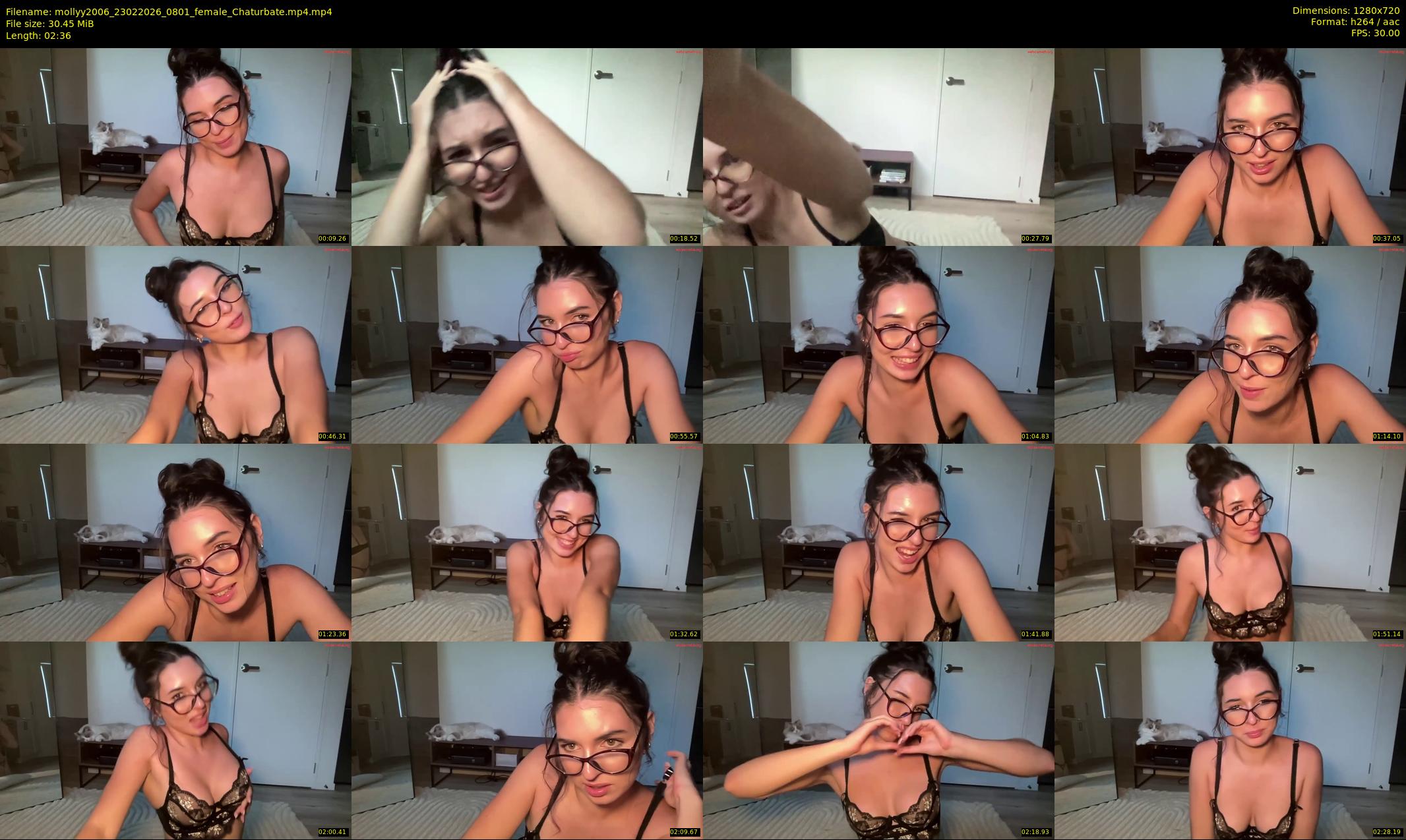 mollyy2006 — 3 minute Chaturbate female cam show recording, 720p, Feb 23, 2026