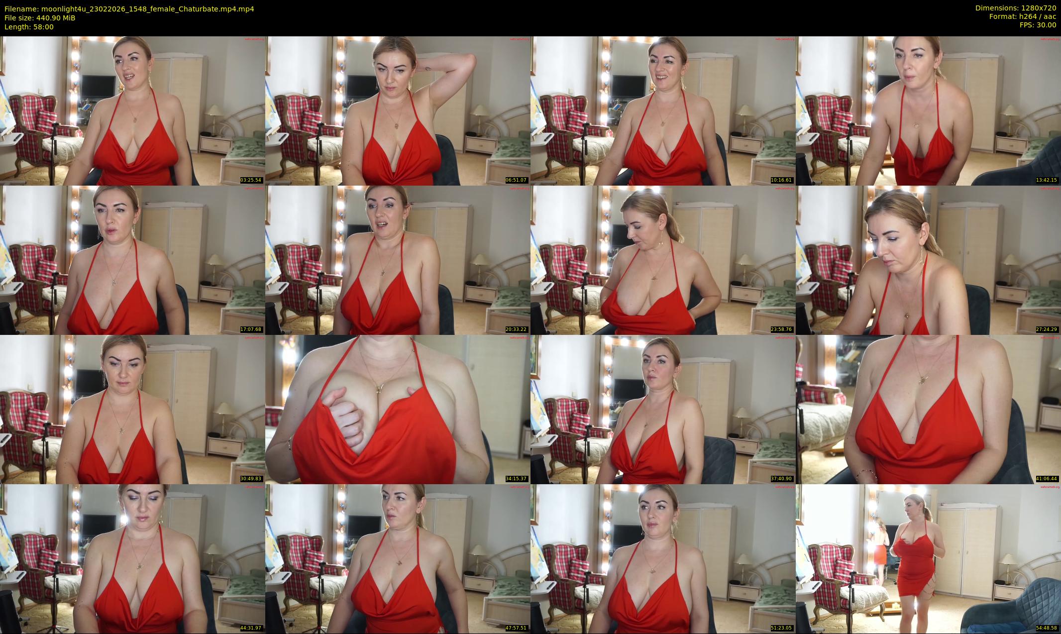 moonlight4u — 58 minute Chaturbate female cam show recording, 720p, Feb 23, 2026