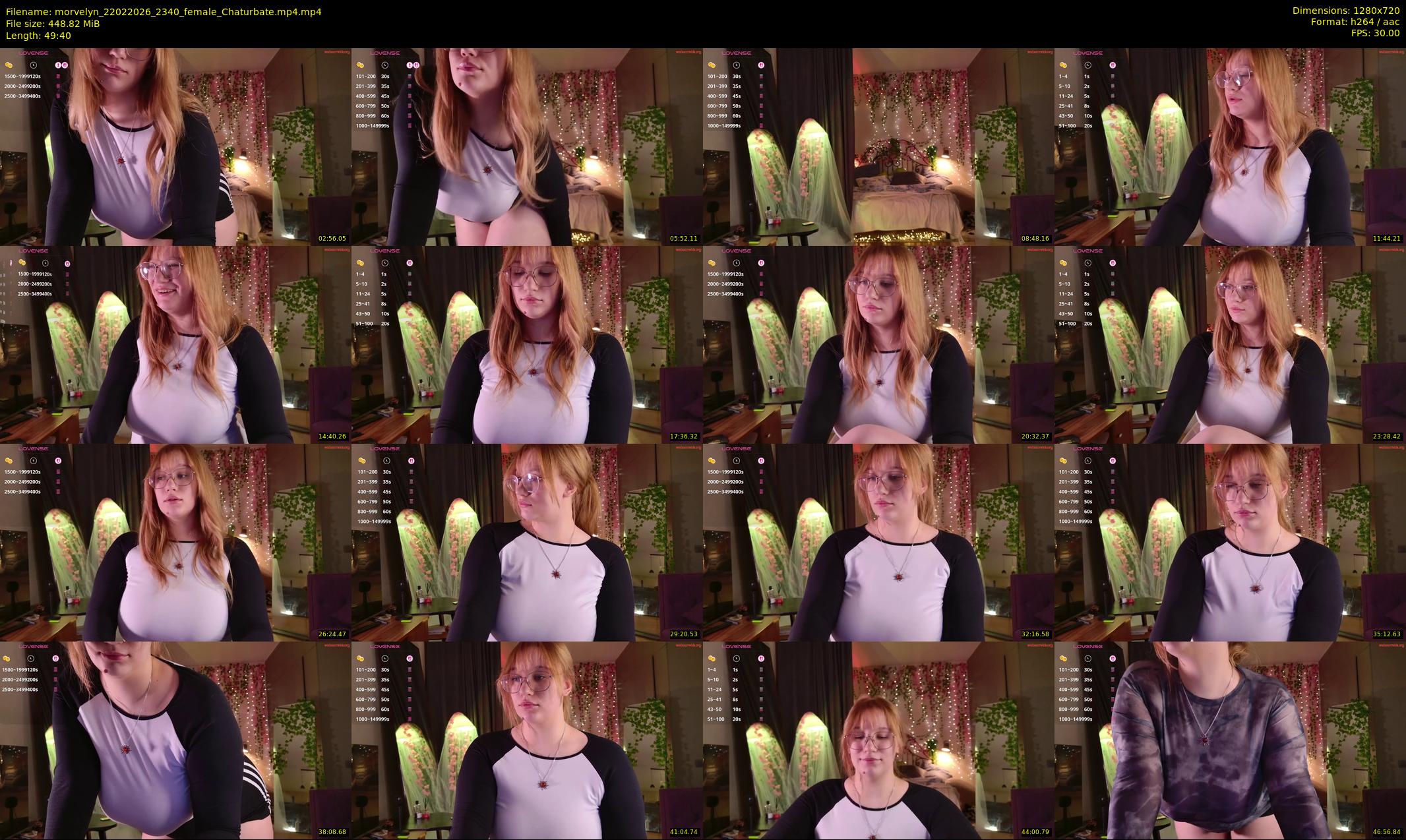 morvelyn — 50 minute Chaturbate female cam show recording, 720p, Feb 22, 2026