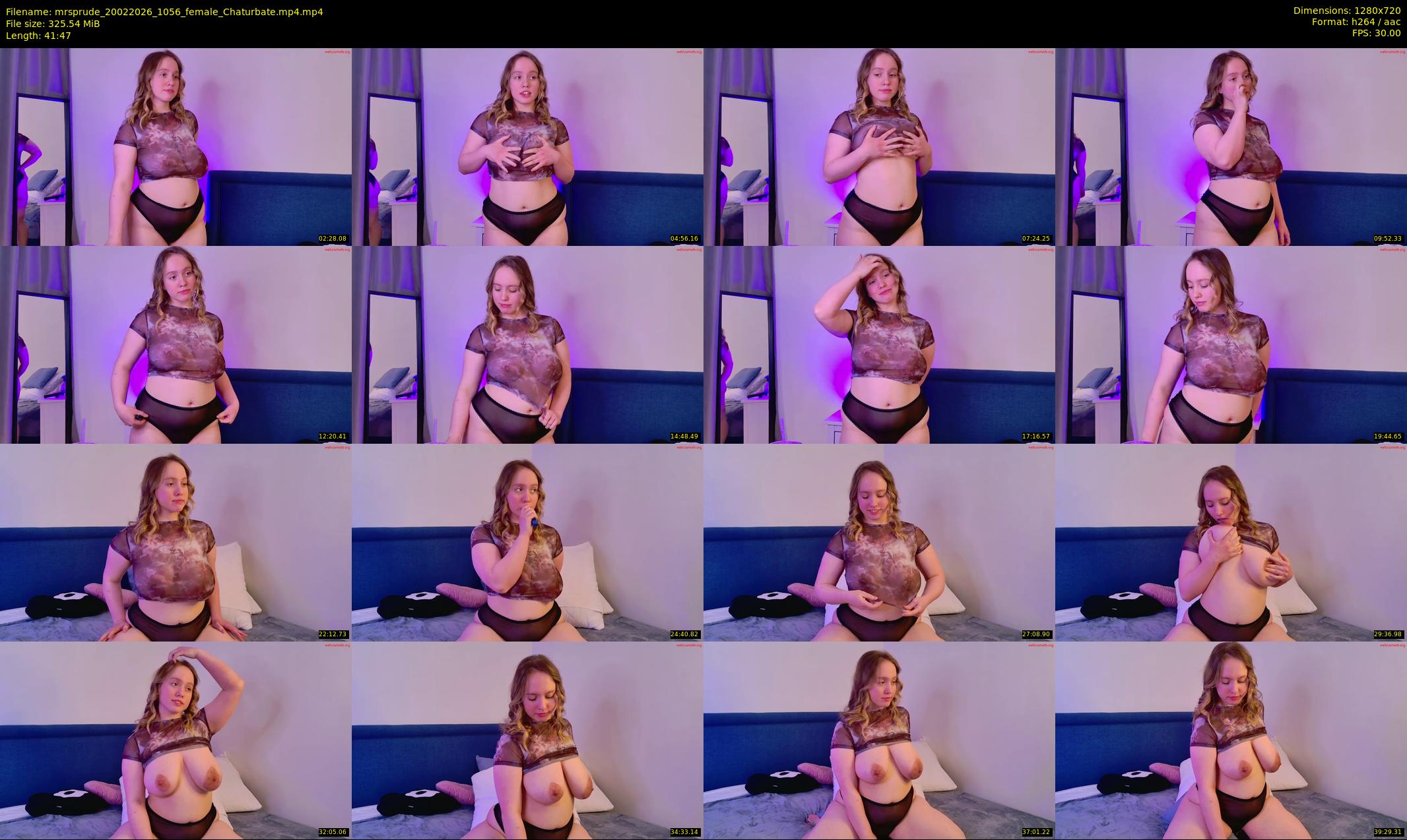 mrsprude — 42 minute Chaturbate female cam show recording, 720p, Feb 20, 2026