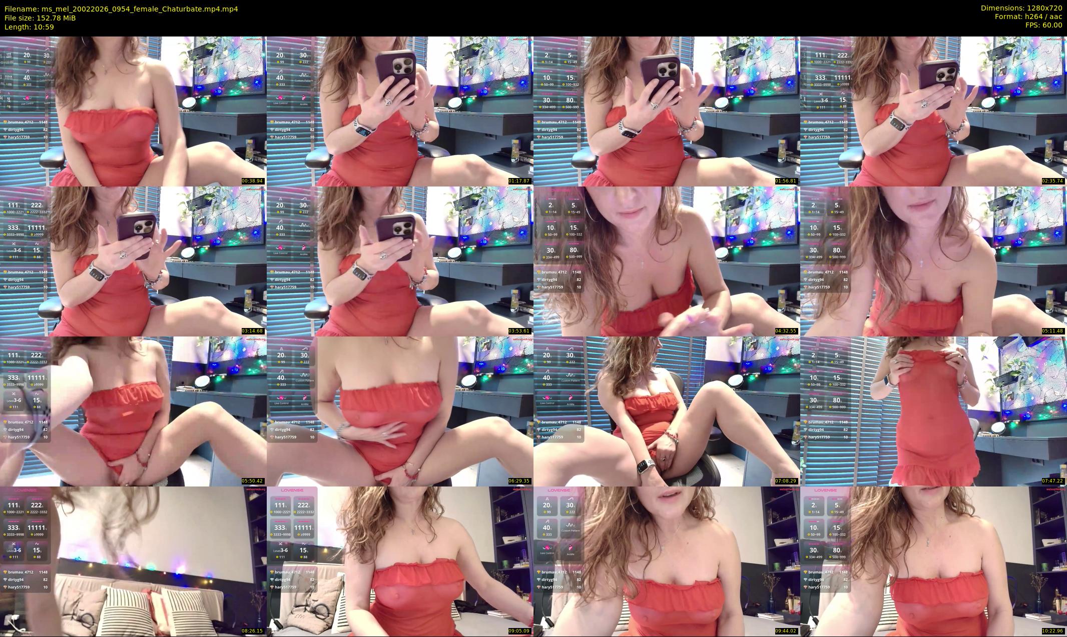 ms_mel — 11 minute Chaturbate female cam show recording, 720p, Feb 20, 2026