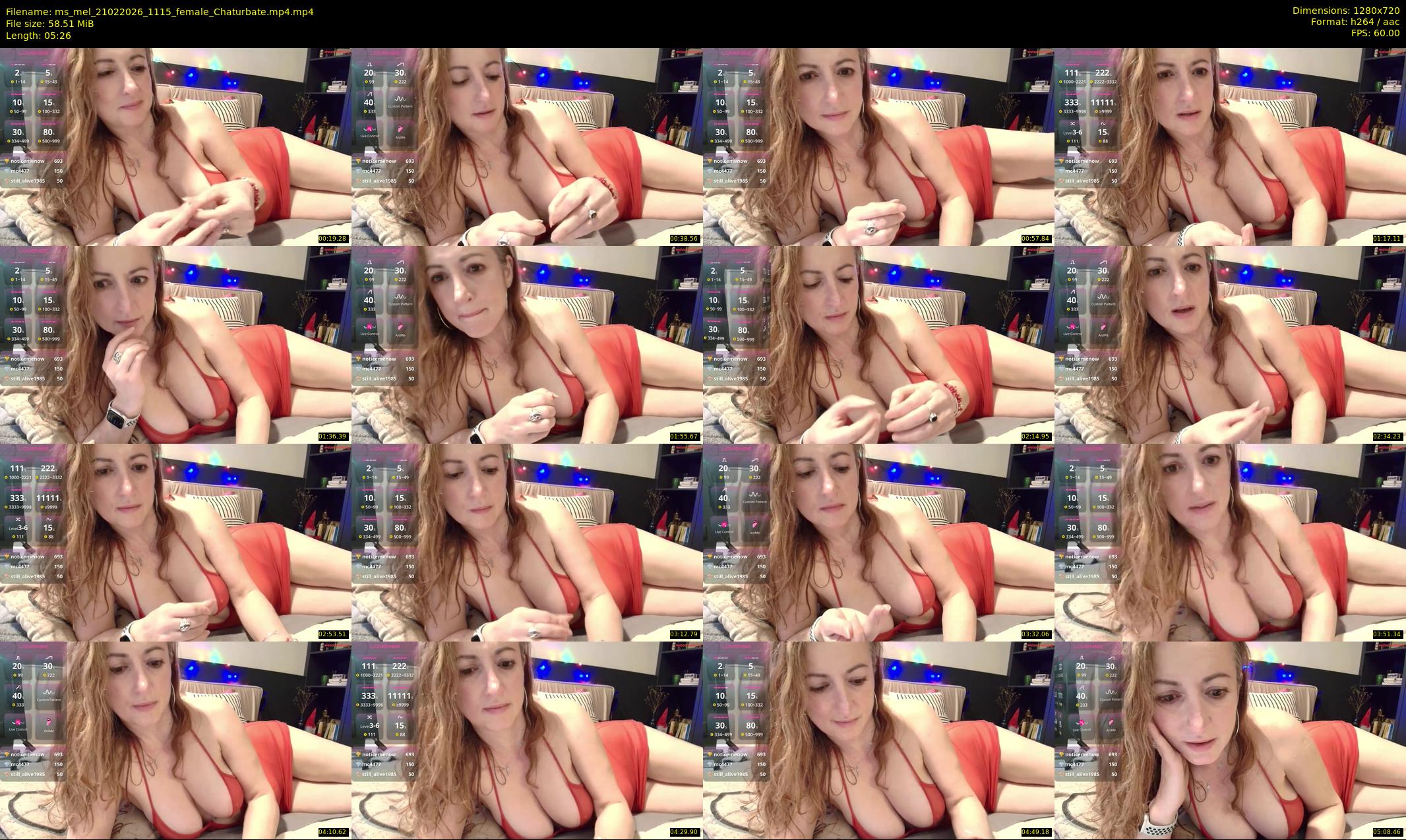 ms_mel — 6 minute Chaturbate female cam show recording, 720p, Feb 21, 2026