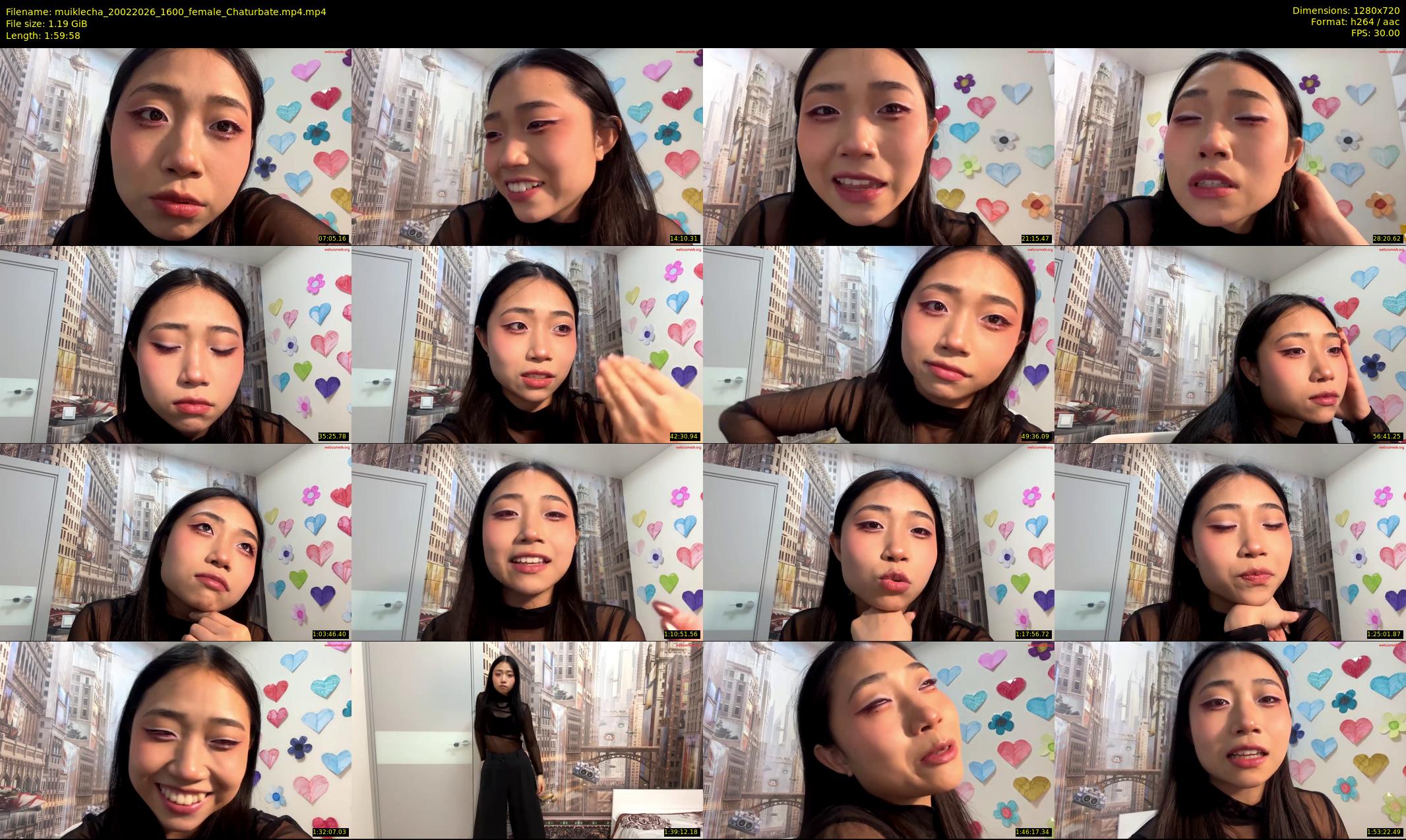 muiklecha — 120 minute Chaturbate female cam show recording, 720p, Feb 20, 2026