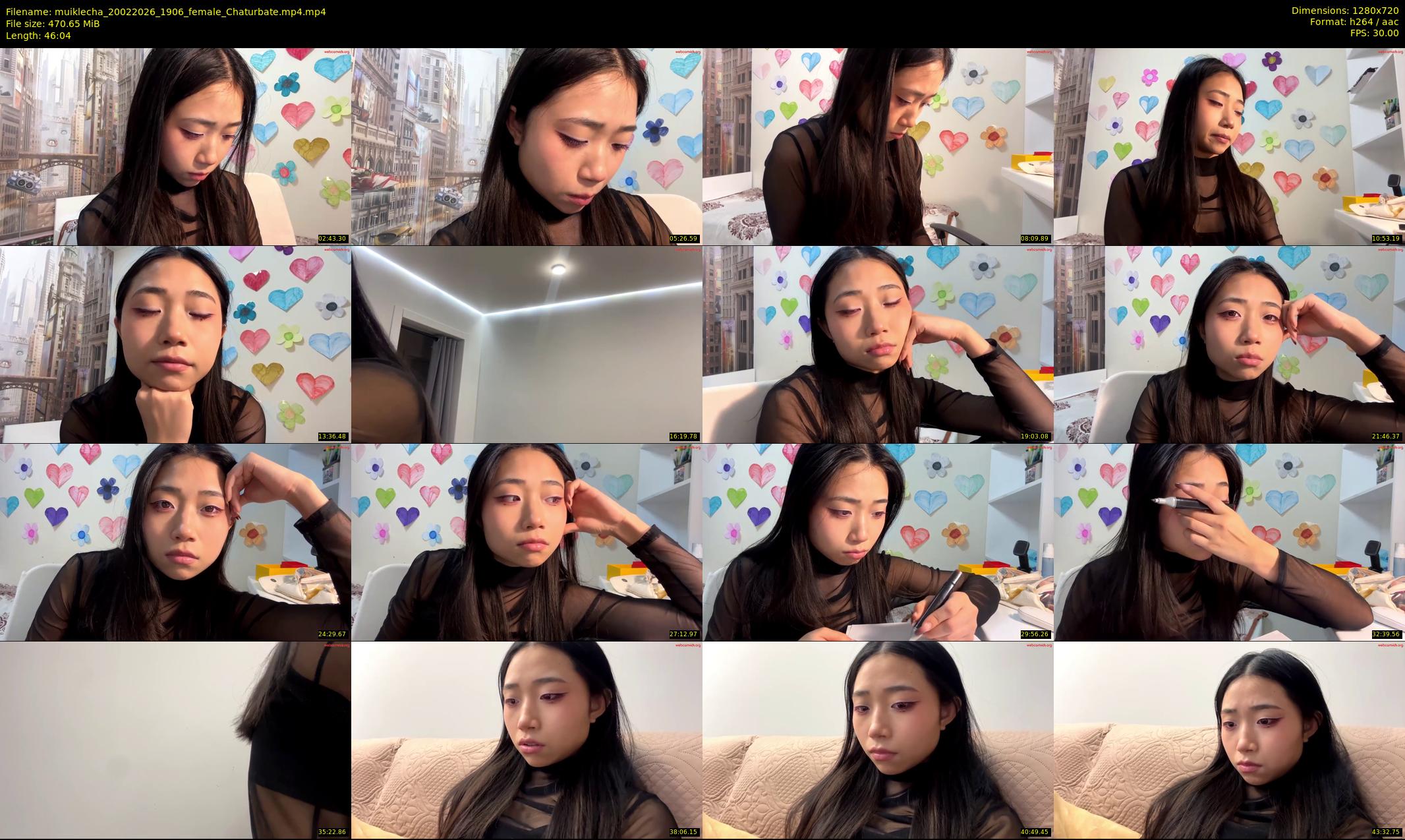 muiklecha — 47 minute Chaturbate female cam show recording, 720p, Feb 20, 2026