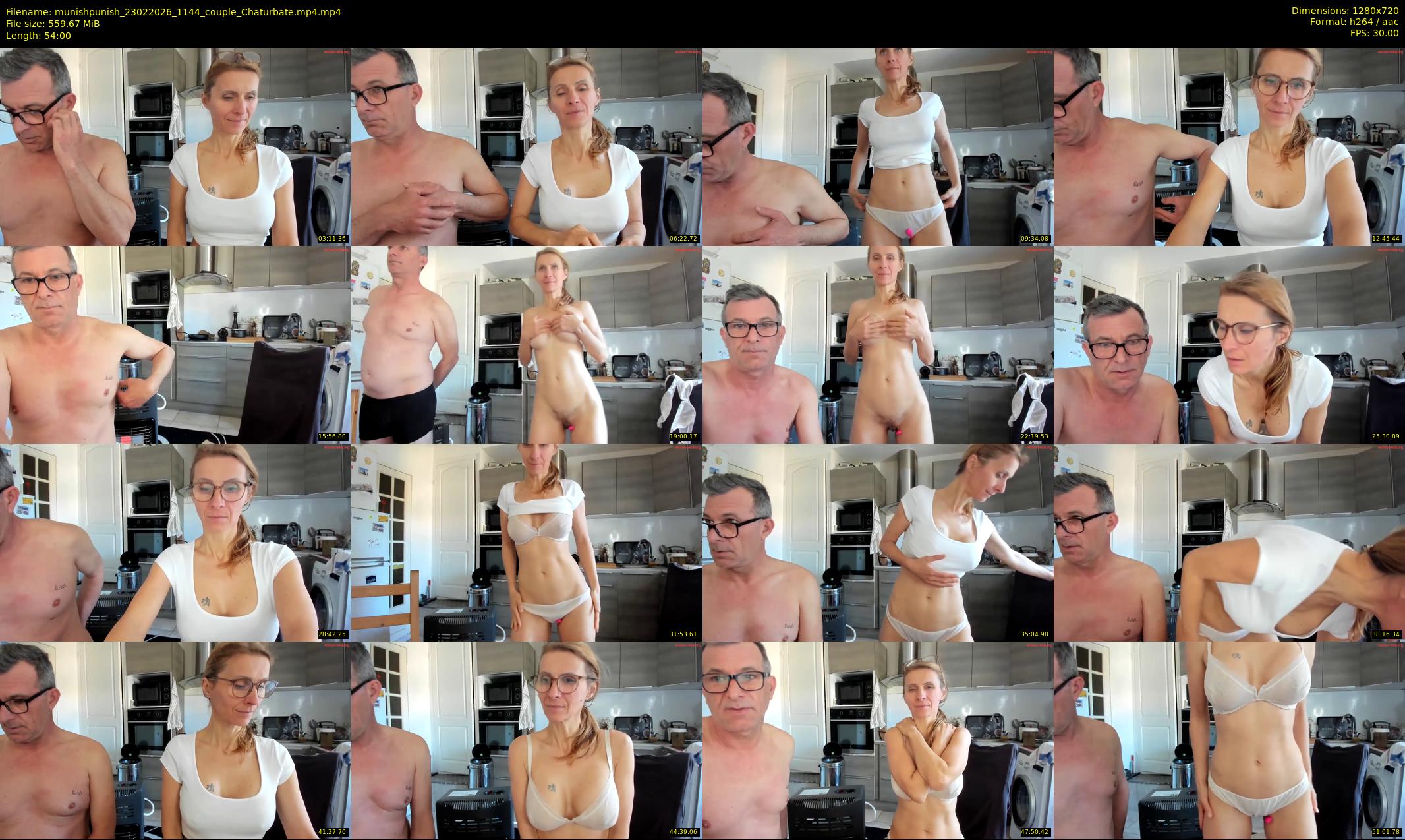 munishpunish — 54 minute Chaturbate couple cam show recording, 720p, Feb 23, 2026