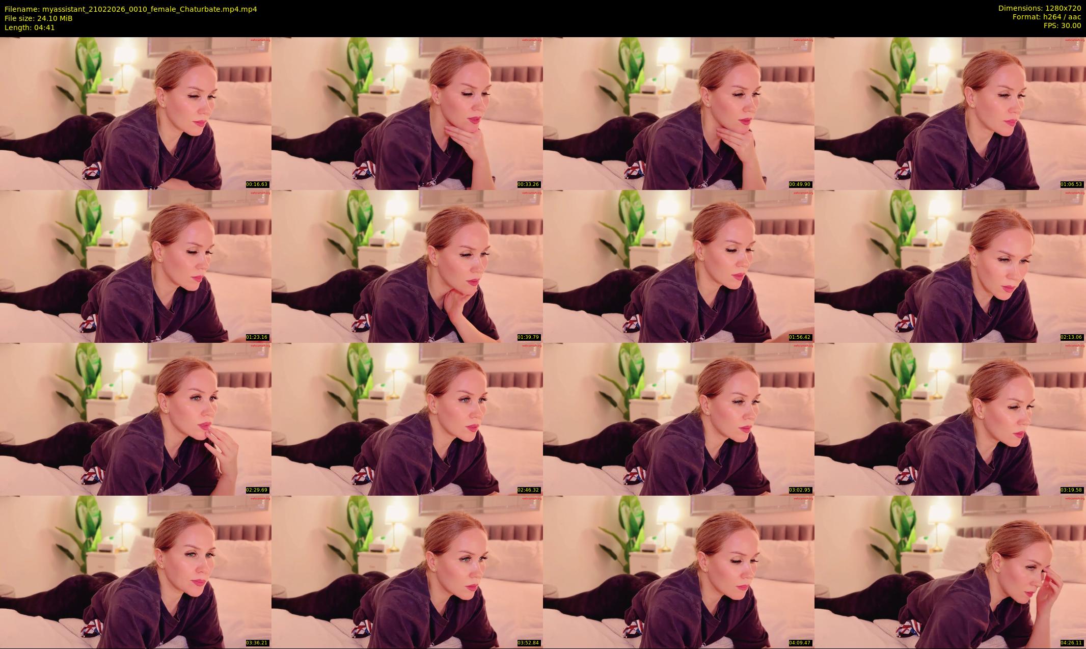 myassistant — 5 minute Chaturbate female cam show recording, 720p, Feb 21, 2026