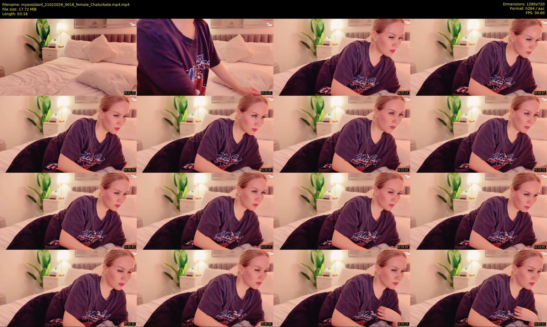 myassistant — 4 minute Chaturbate female cam show recording, 720p, Feb 21, 2026