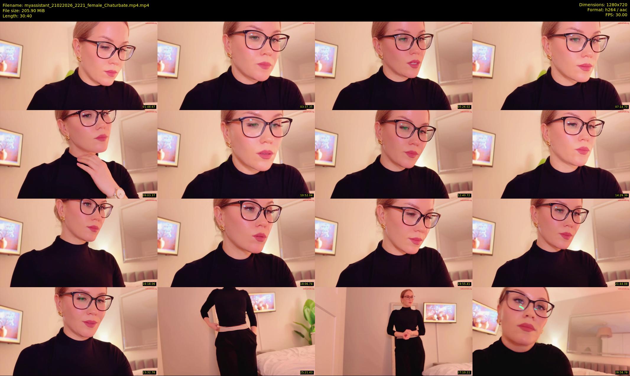 myassistant — 31 minute Chaturbate female cam show recording, 720p, Feb 21, 2026
