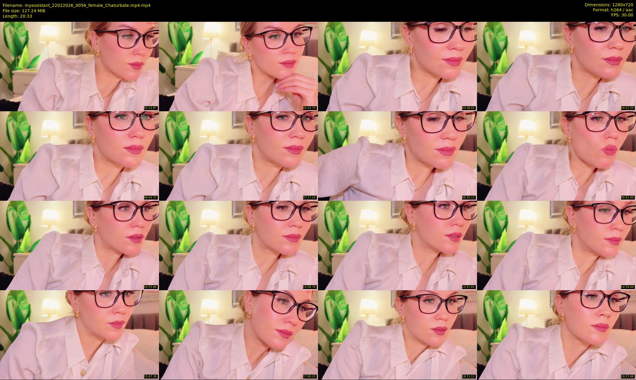myassistant — 21 minute Chaturbate female cam show recording, 720p, Feb 22, 2026