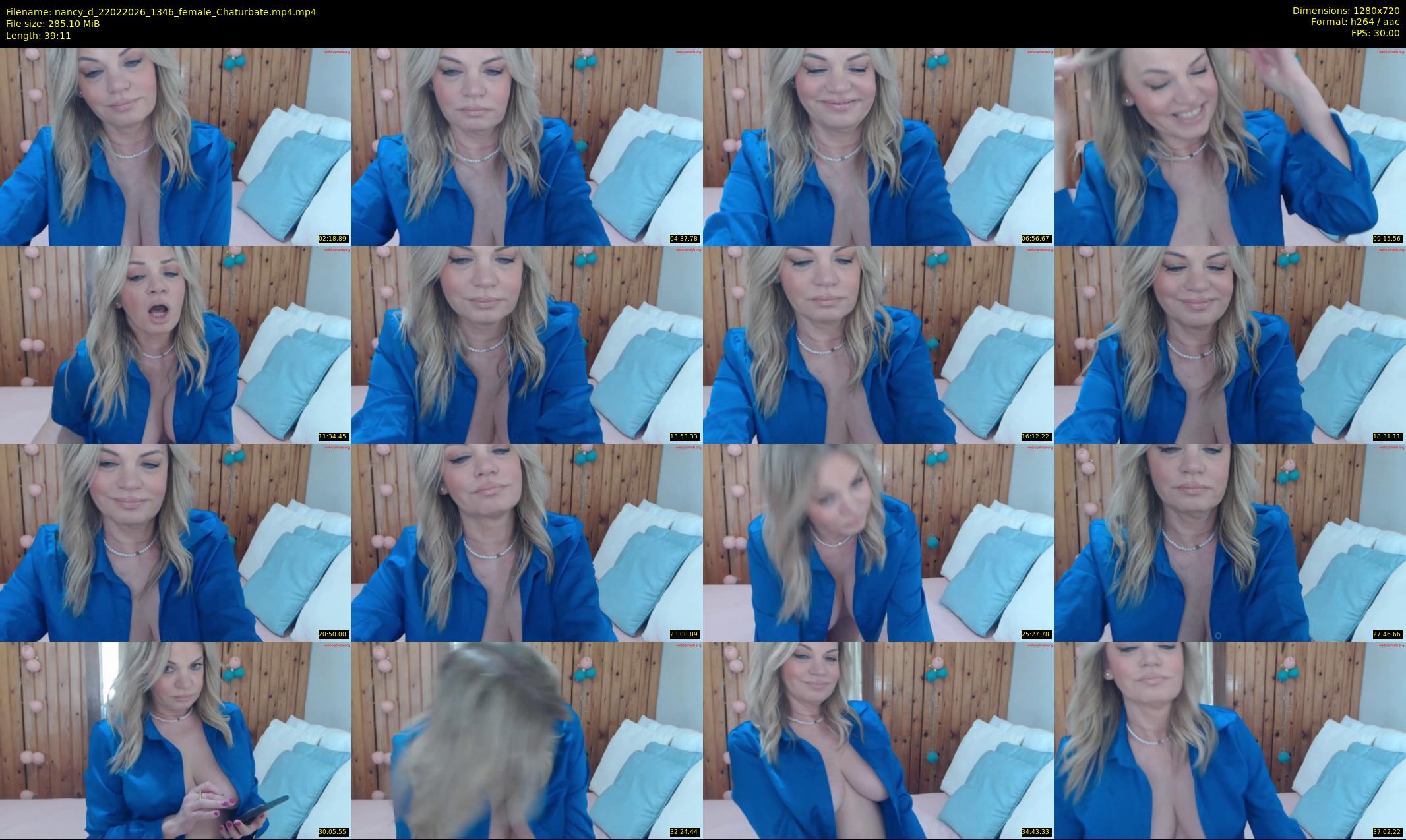 nancy_d — 40 minute Chaturbate female cam show recording, 720p, Feb 22, 2026