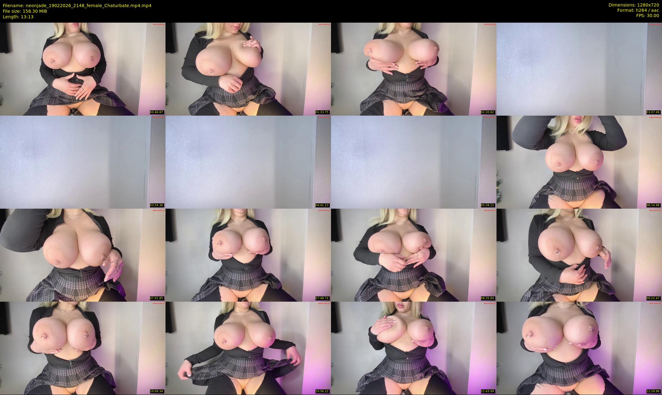 neonjade — 14 minute Chaturbate female cam show recording, 720p, Feb 19, 2026