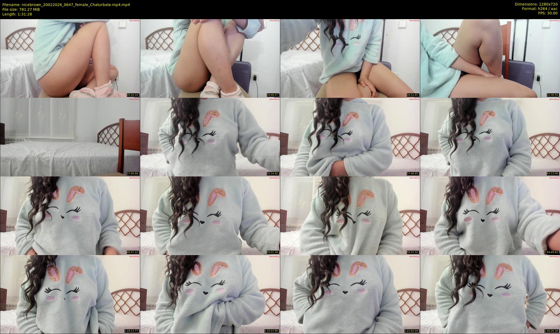 nicebrown — 92 minute Chaturbate female cam show recording, 720p, Feb 20, 2026