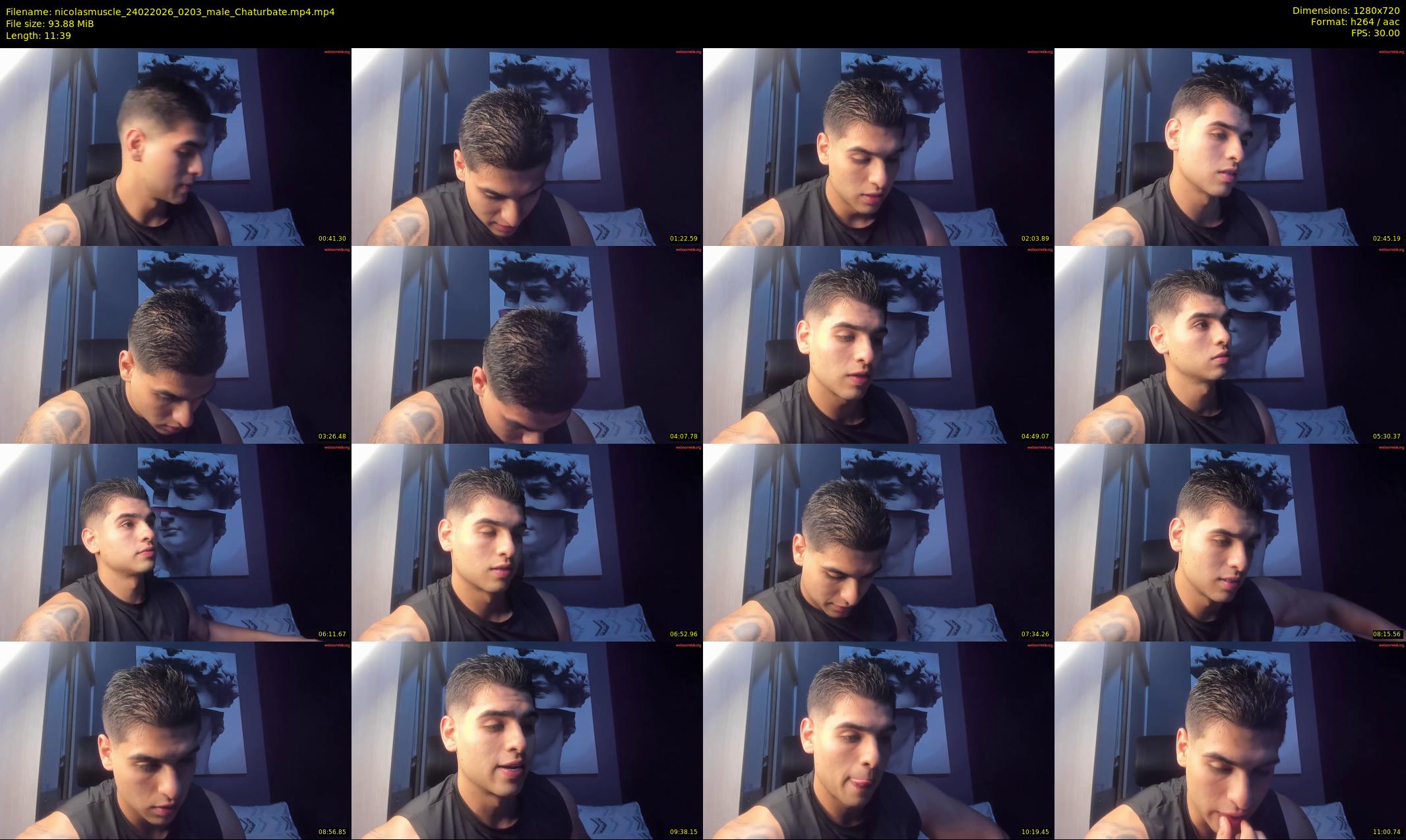 nicolasmuscle — 12 minute Chaturbate male cam show recording, 720p, Feb 24, 2026