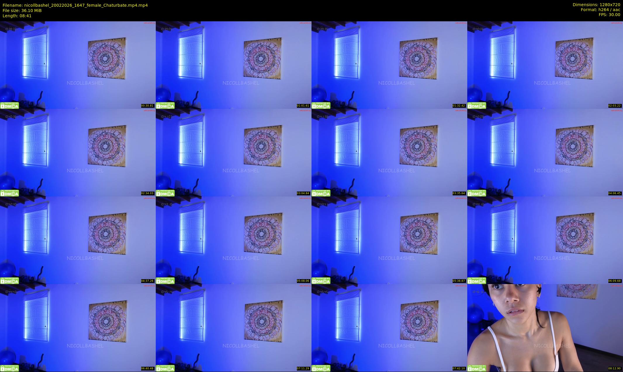 nicollbashel — 9 minute Chaturbate female cam show recording, 720p, Feb 20, 2026