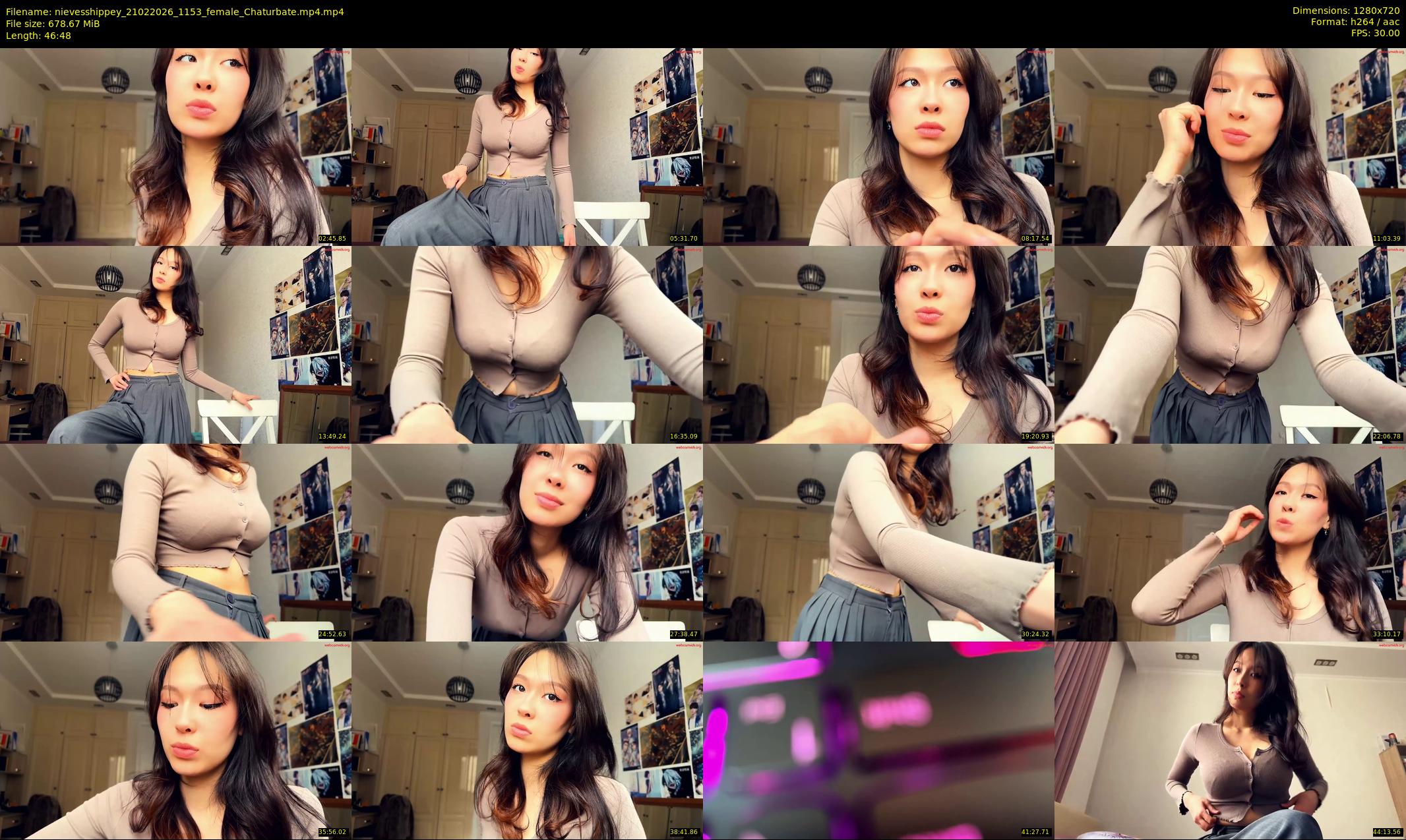 nievesshippey — 47 minute Chaturbate female cam show recording, 720p, Feb 21, 2026