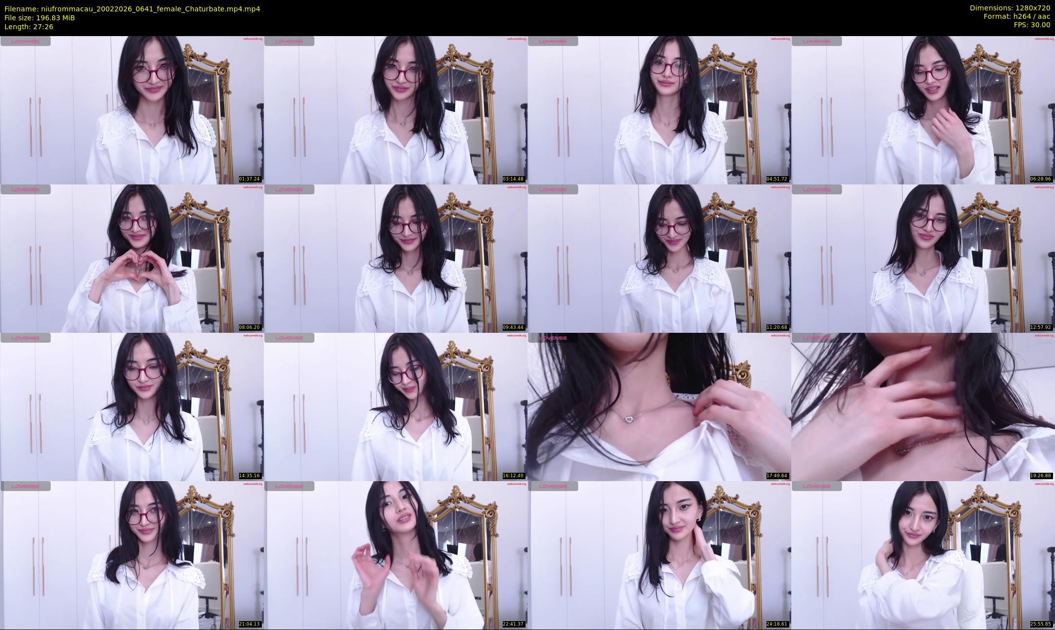 niufrommacau — 28 minute Chaturbate female cam show recording, 720p, Feb 20, 2026