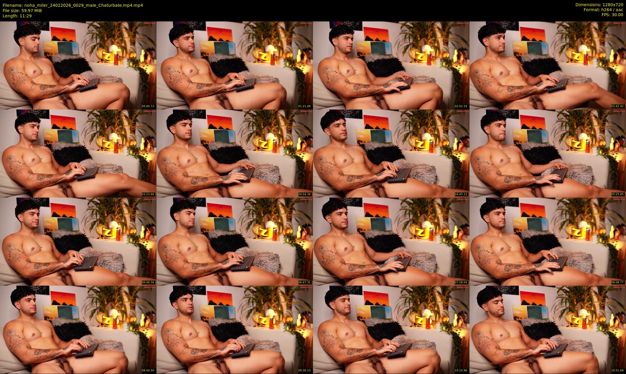 noha_miler — 12 minute Chaturbate male cam show recording, 720p, Feb 24, 2026