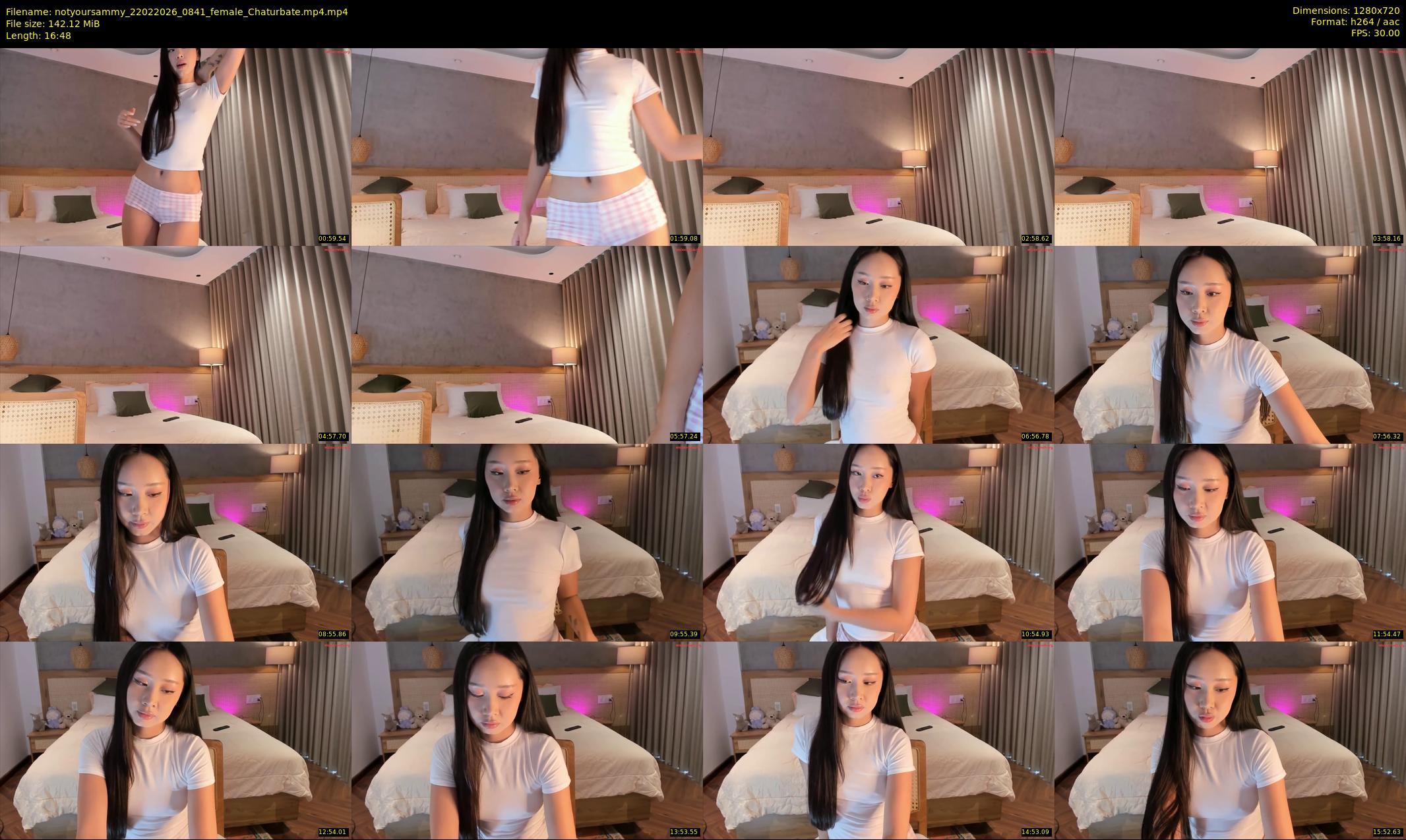 notyoursammy — 17 minute Chaturbate female cam show recording, 720p, Feb 22, 2026