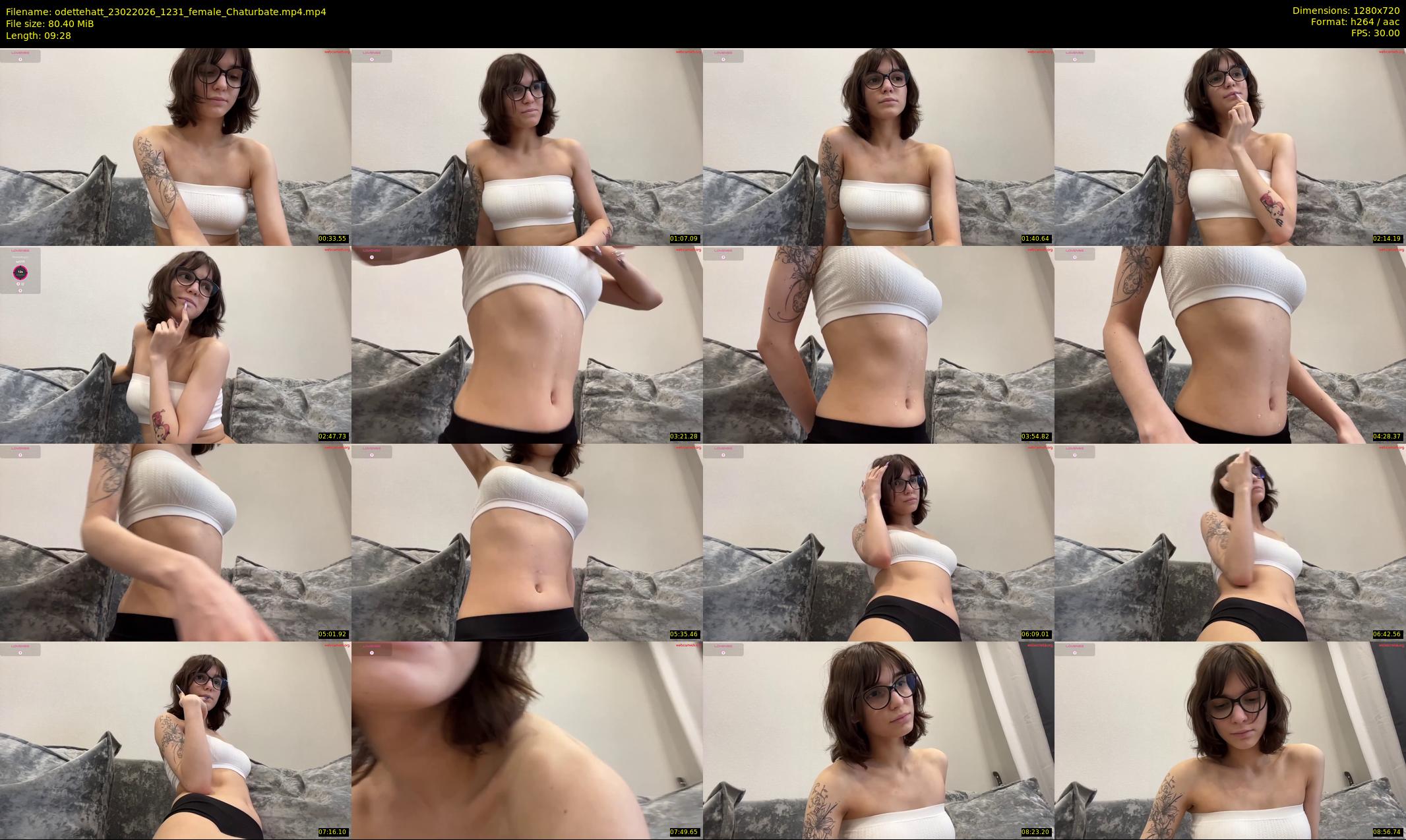 odettehatt — 10 minute Chaturbate female cam show recording, 720p, Feb 23, 2026