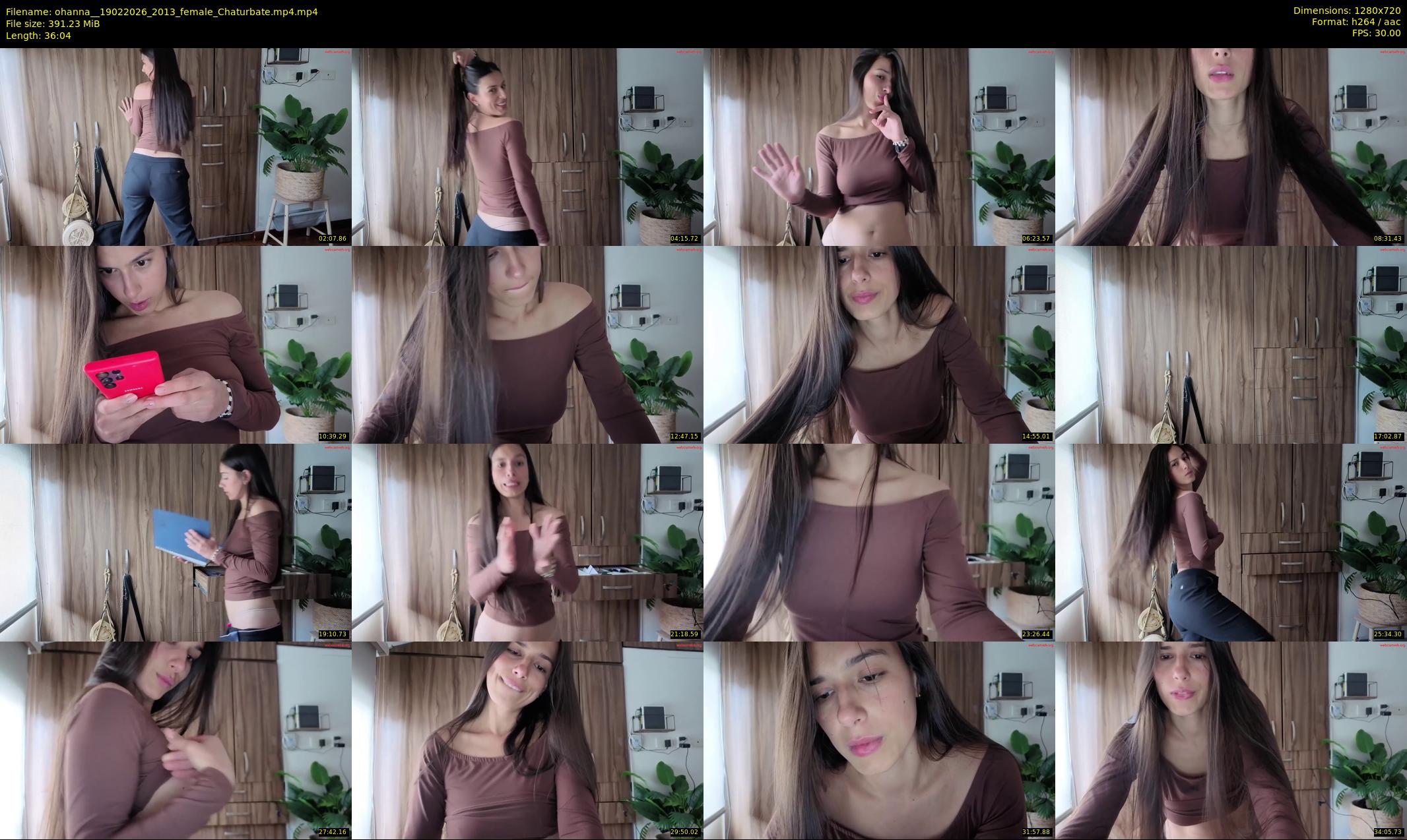 ohanna_ — 37 minute Chaturbate female cam show recording, 720p, Feb 19, 2026