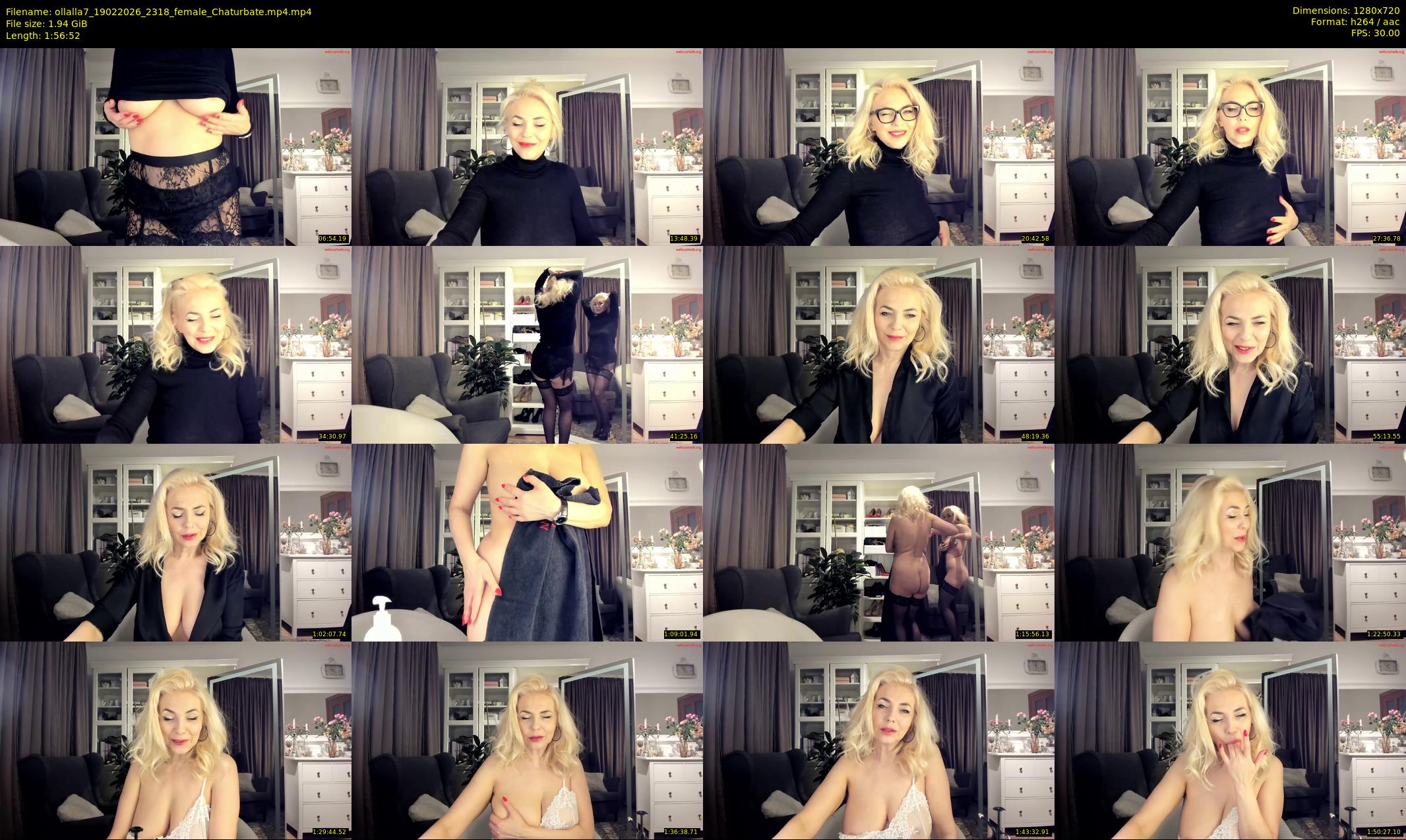 ollalla7 — 117 minute Chaturbate female cam show recording, 720p, Feb 19, 2026