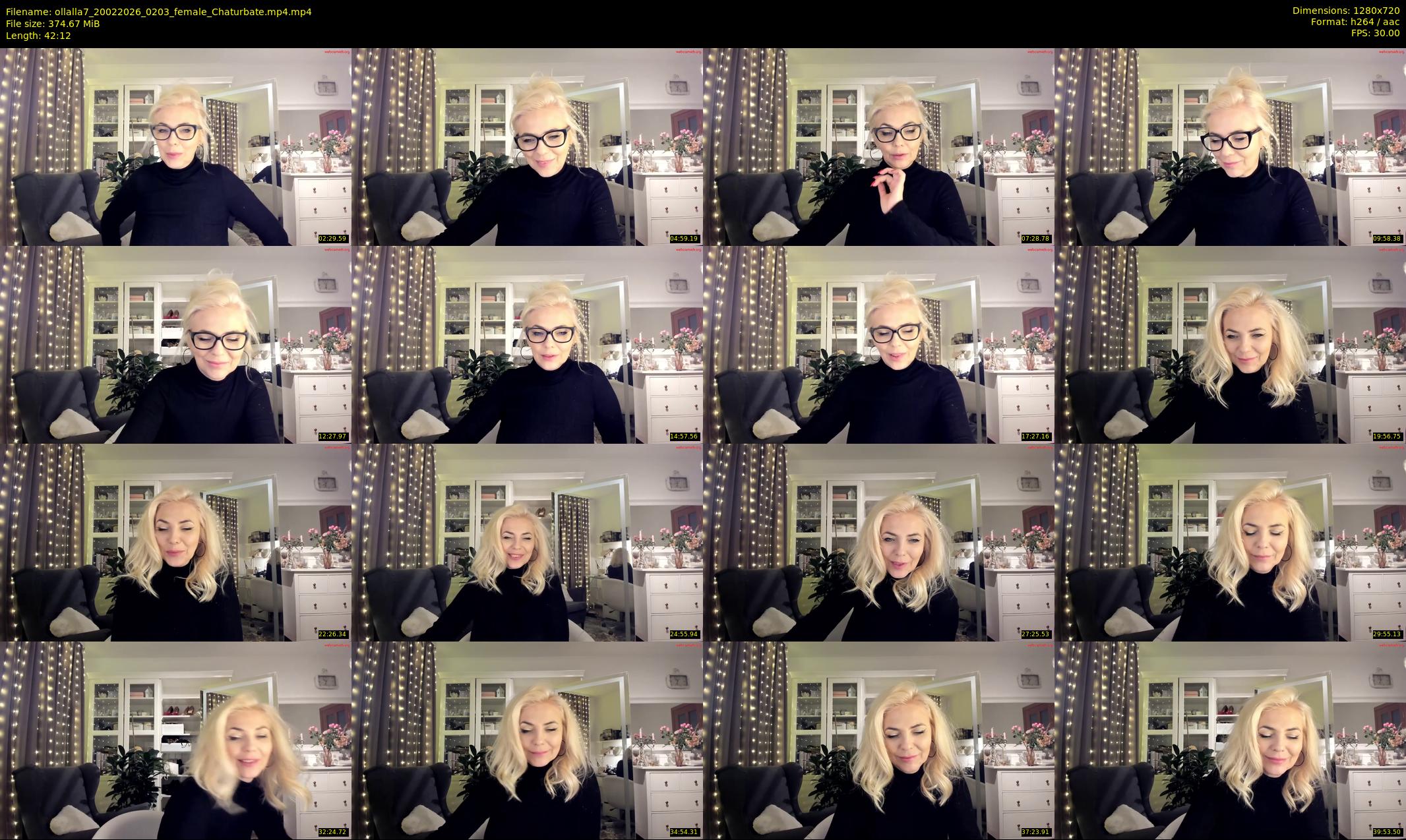 ollalla7 — 43 minute Chaturbate female cam show recording, 720p, Feb 20, 2026