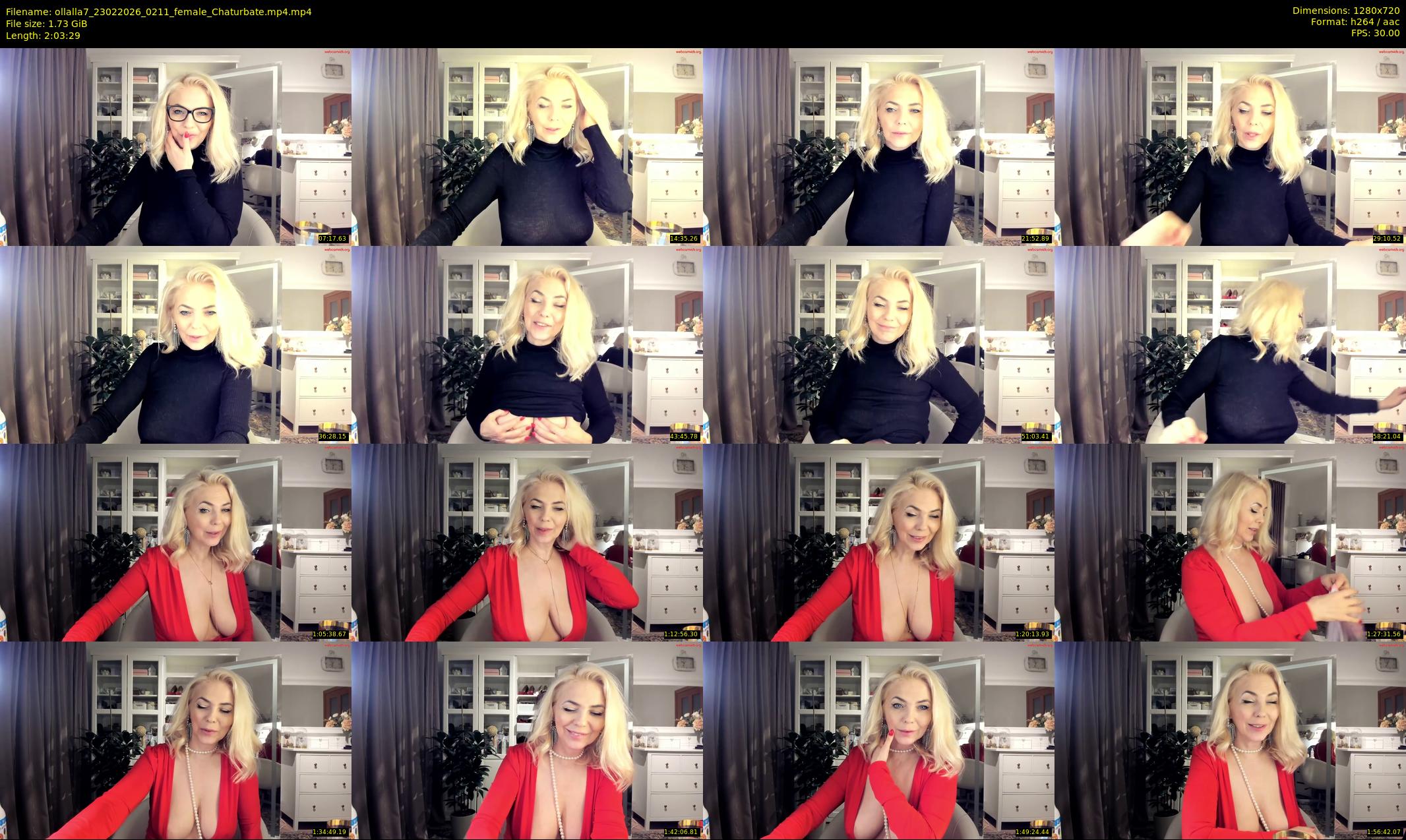 ollalla7 — 124 minute Chaturbate female cam show recording, 720p, Feb 23, 2026