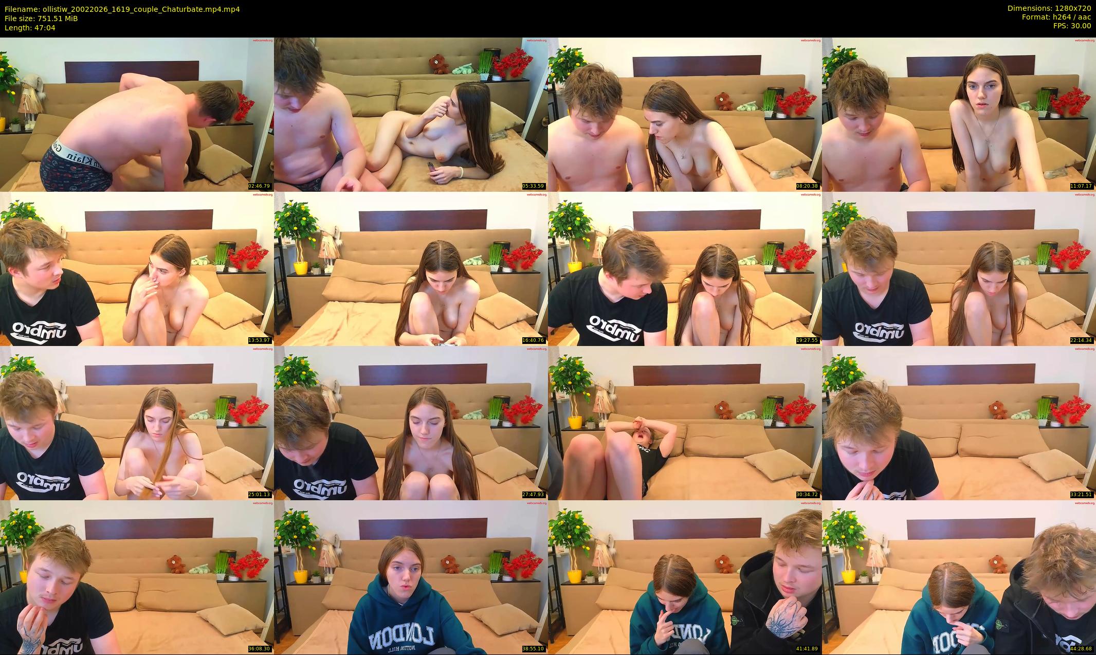 ollistiw — 48 minute Chaturbate couple cam show recording, 720p, Feb 20, 2026