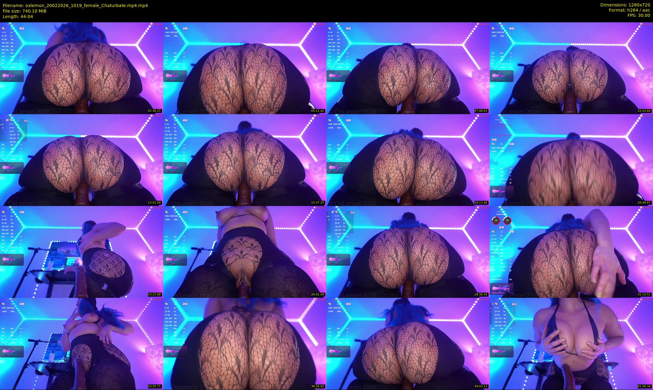 oxlemon — 45 minute Chaturbate female cam show recording, 720p, Feb 20, 2026
