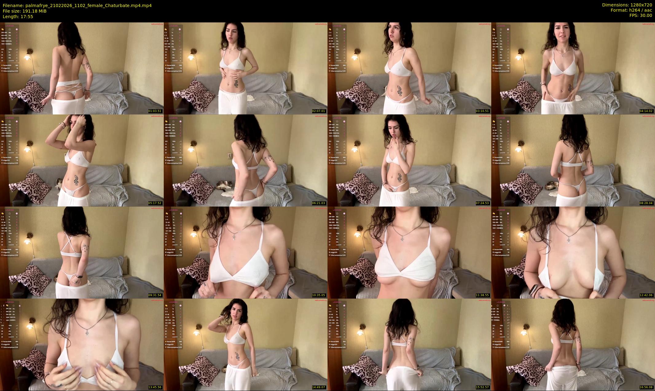 palmafrye — 18 minute Chaturbate female cam show recording, 720p, Feb 21, 2026