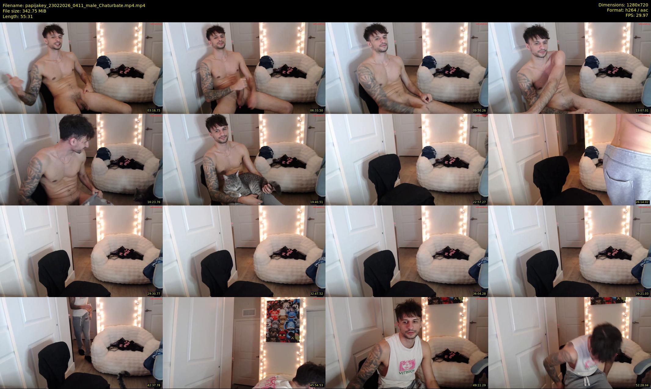 papijakey — 56 minute Chaturbate male cam show recording, 720p, Feb 23, 2026