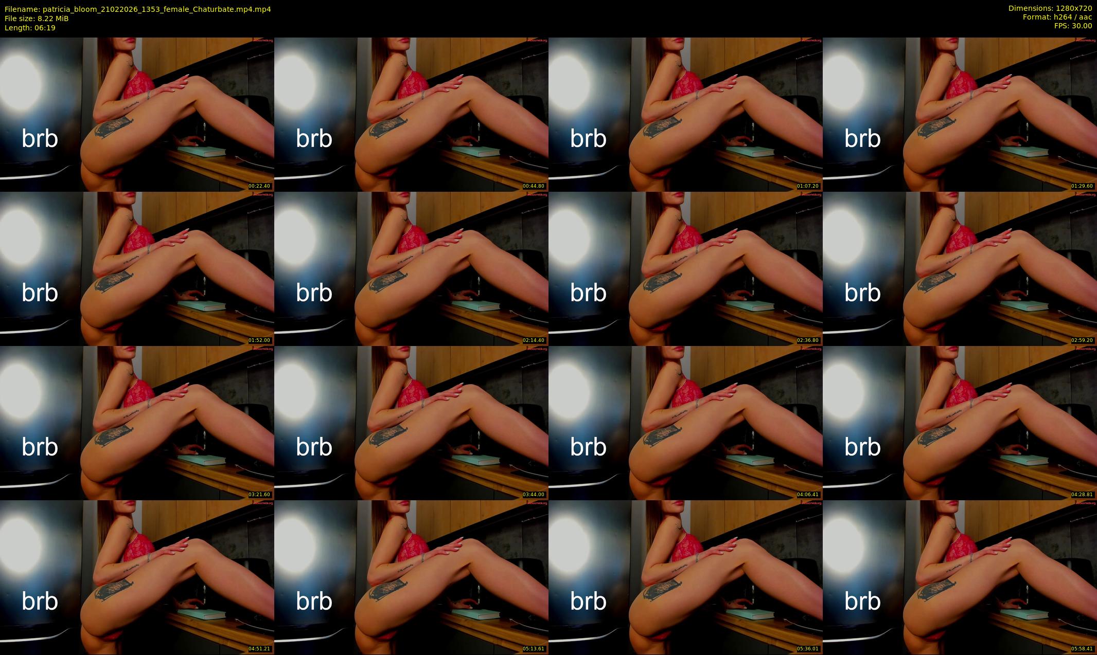 patricia_bloom — 7 minute Chaturbate female cam show recording, 720p, Feb 21, 2026