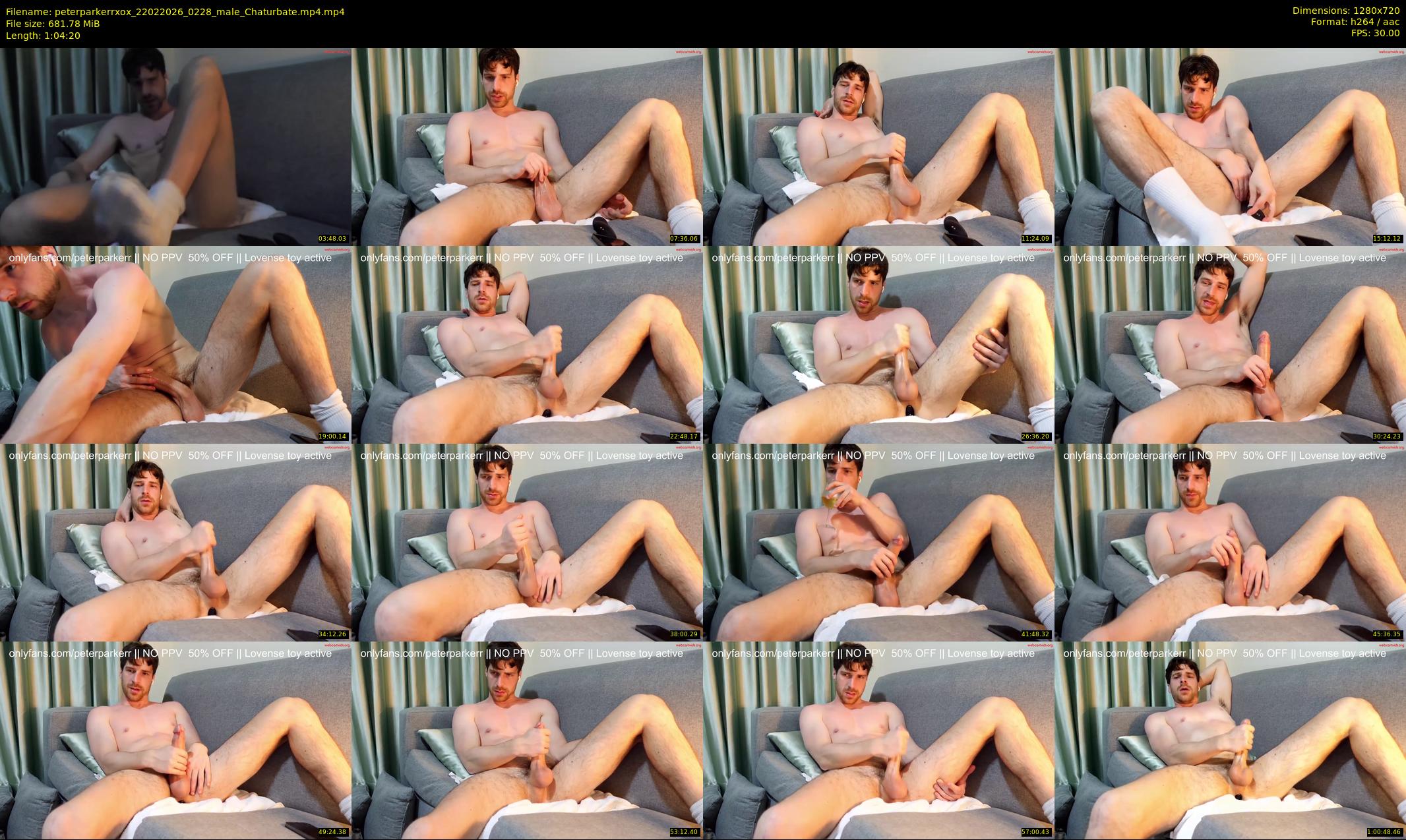 peterparkerrxox — 65 minute Chaturbate male cam show recording, 720p, Feb 22, 2026