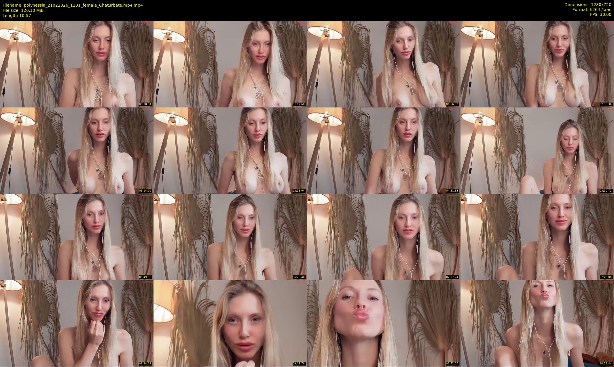 polynessia — 11 minute Chaturbate female cam show recording, 720p, Feb 21, 2026