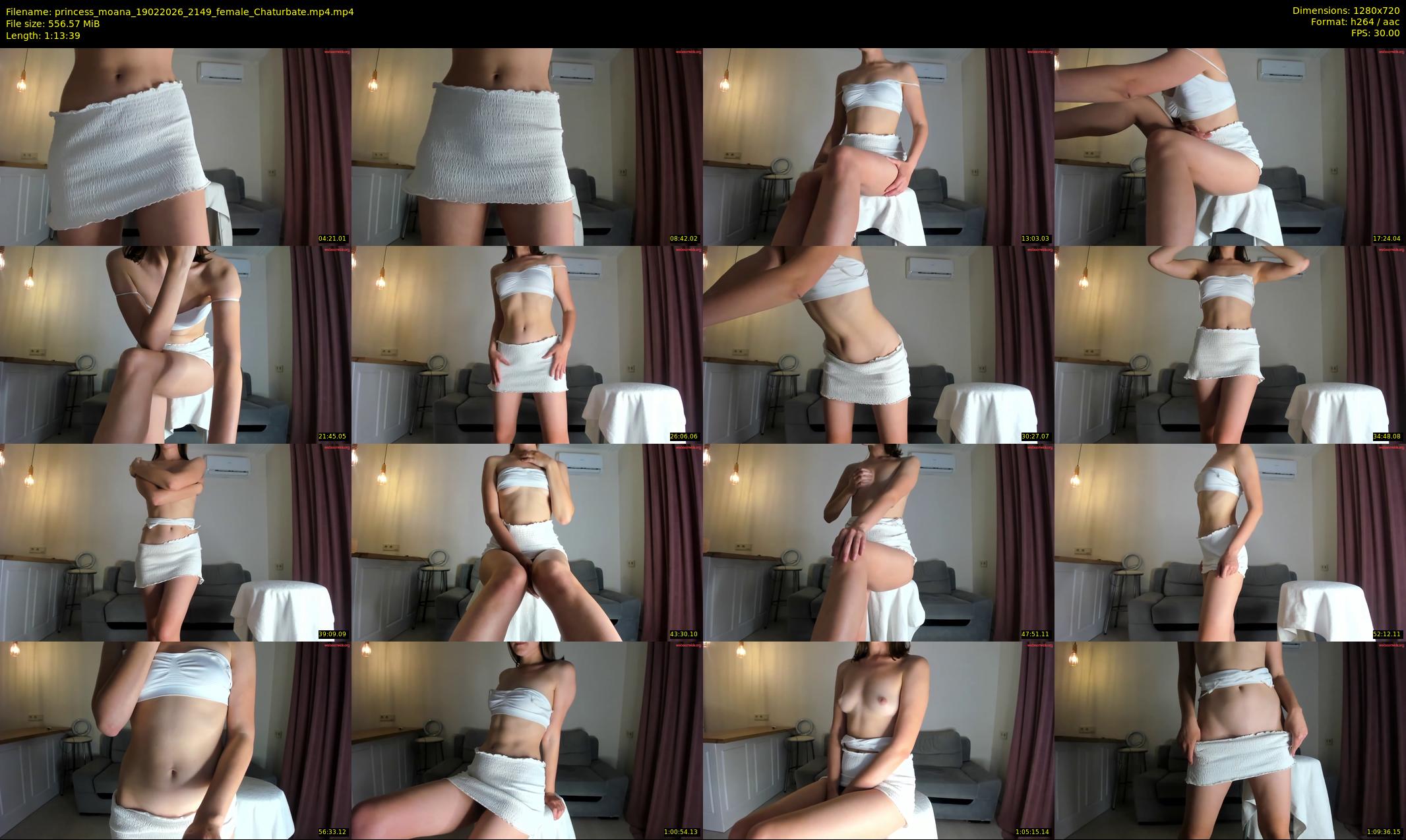 princess_moana — 74 minute Chaturbate female cam show recording, 720p, Feb 19, 2026