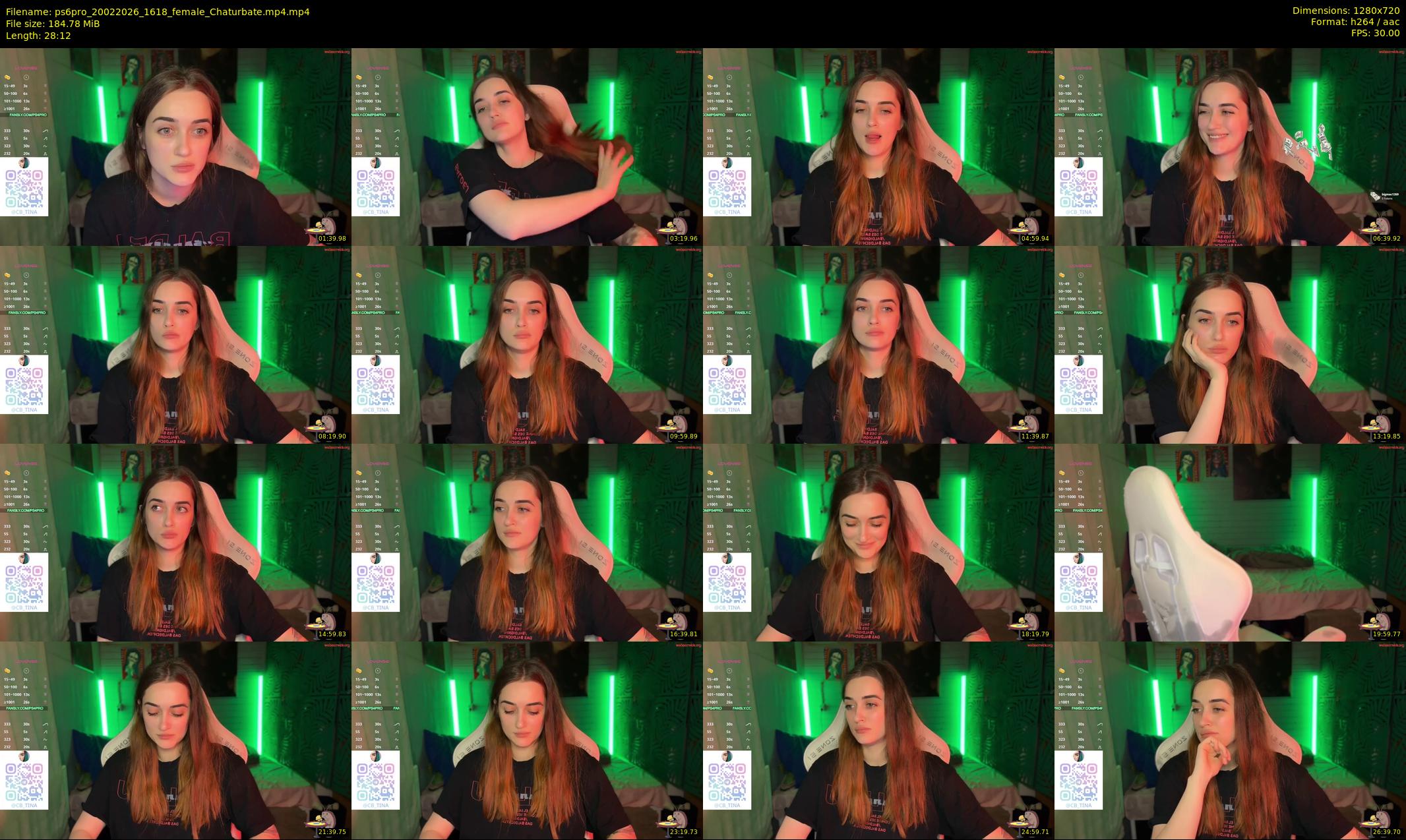 ps6pro — 29 minute Chaturbate female cam show recording, 720p, Feb 20, 2026