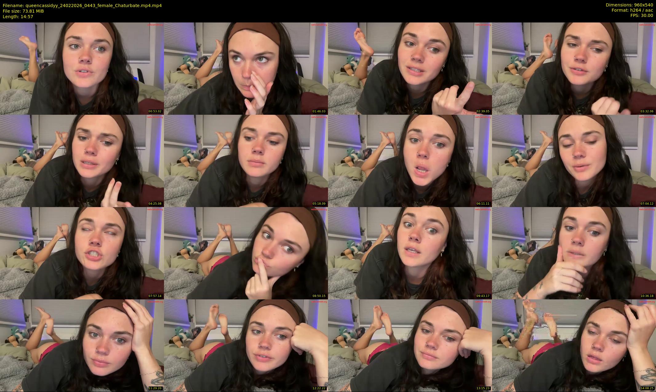 queencassidyy — 15 minute Chaturbate female cam show recording, 480p, Feb 24, 2026