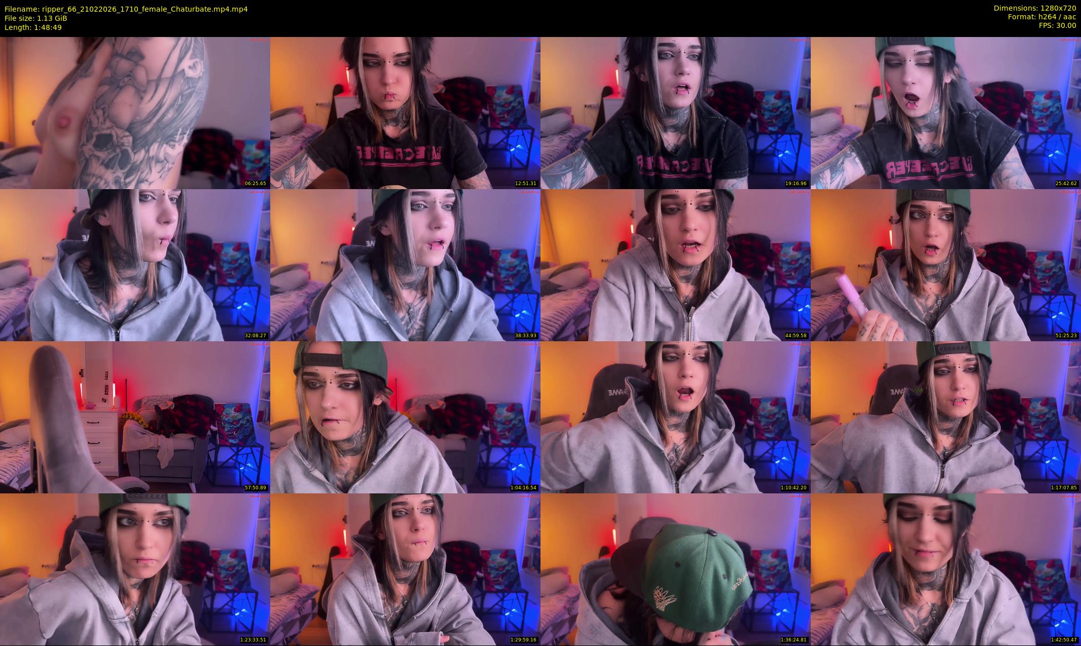 ripper_66 — 109 minute Chaturbate female cam show recording, 720p, Feb 21, 2026