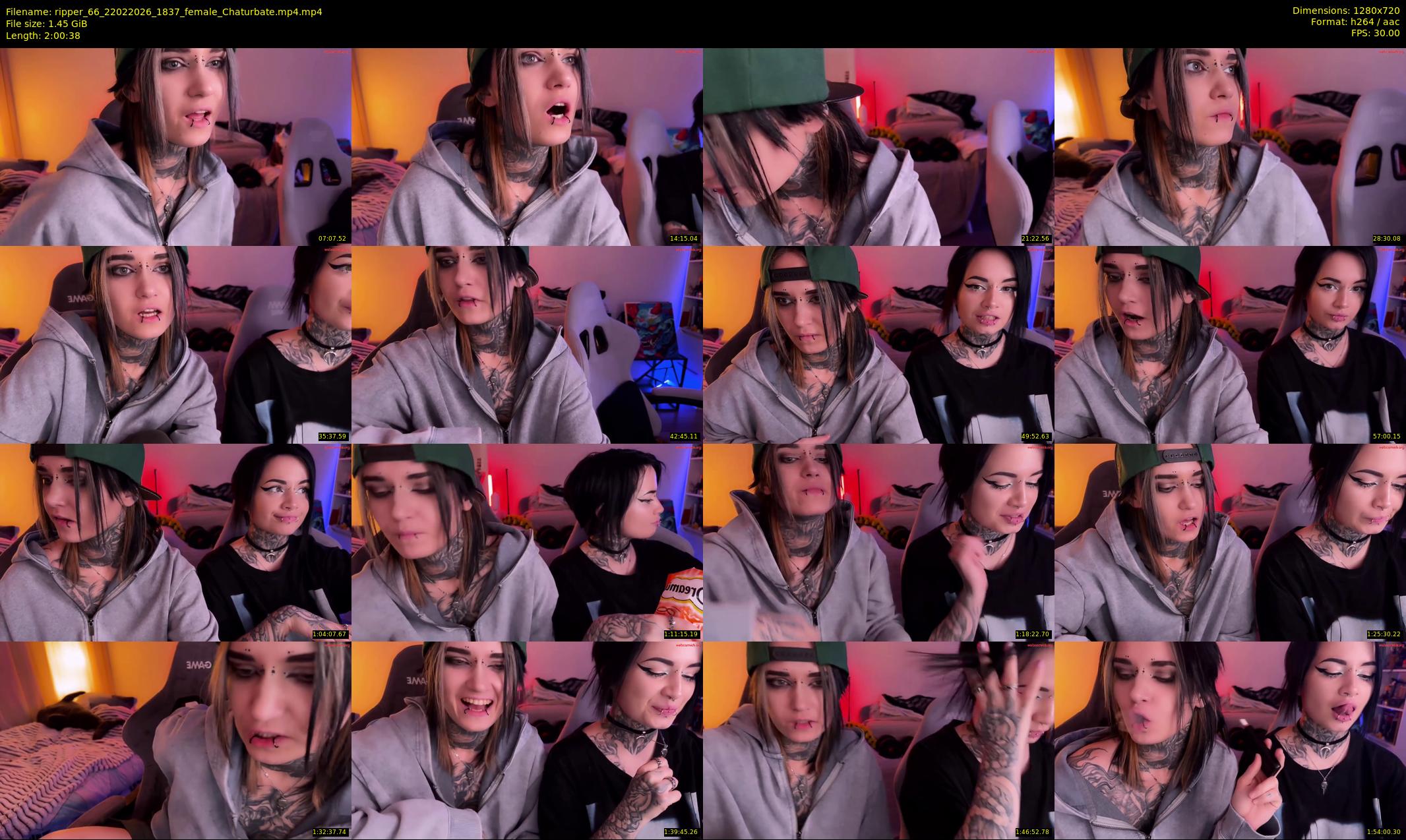 ripper_66 — 121 minute Chaturbate female cam show recording, 720p, Feb 22, 2026