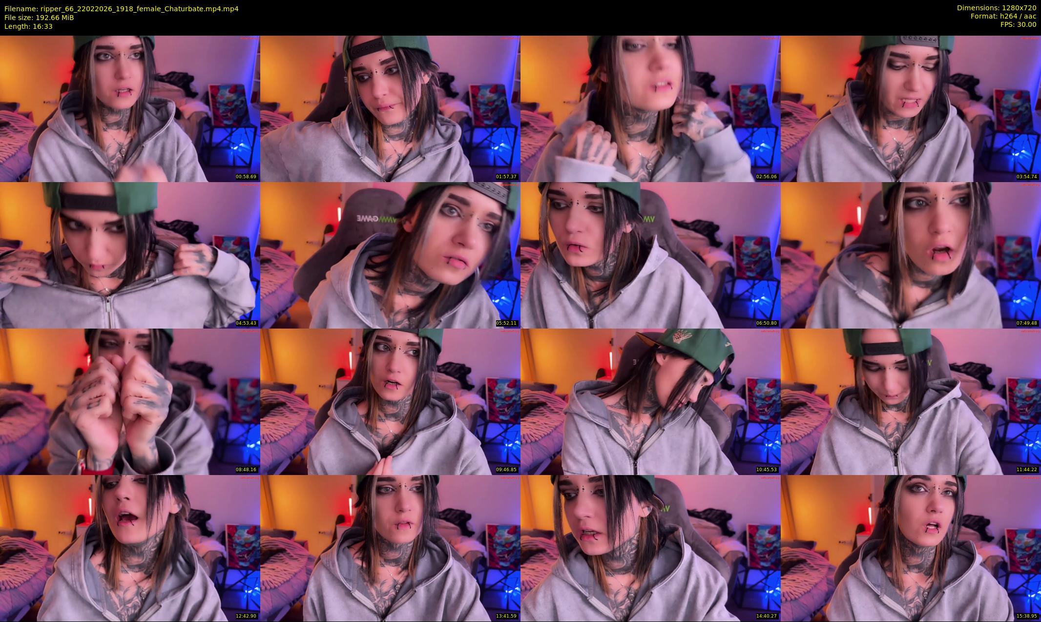 ripper_66 — 17 minute Chaturbate female cam show recording, 720p, Feb 22, 2026